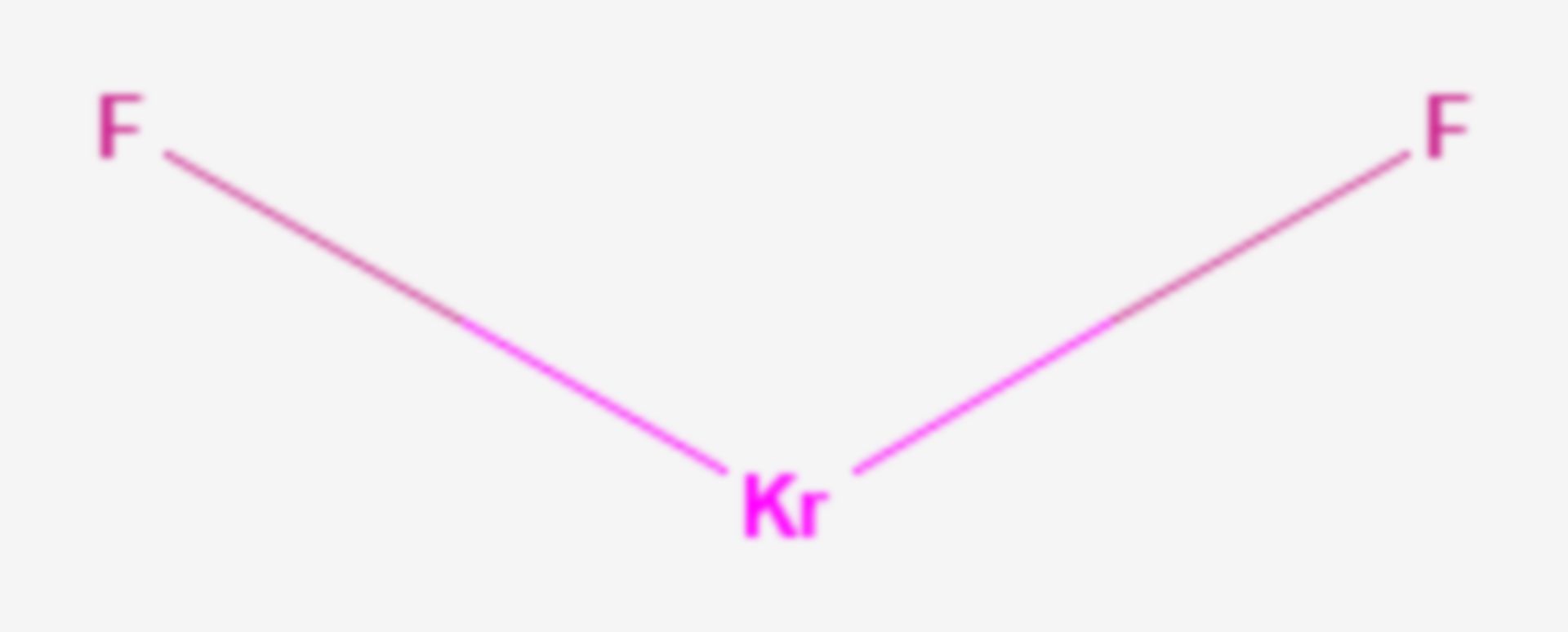 Kryptondifluorid (Strukturformel)