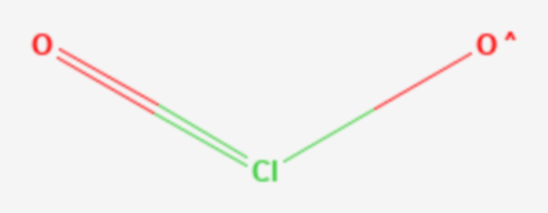 Chlordioxid (Strukturformel)