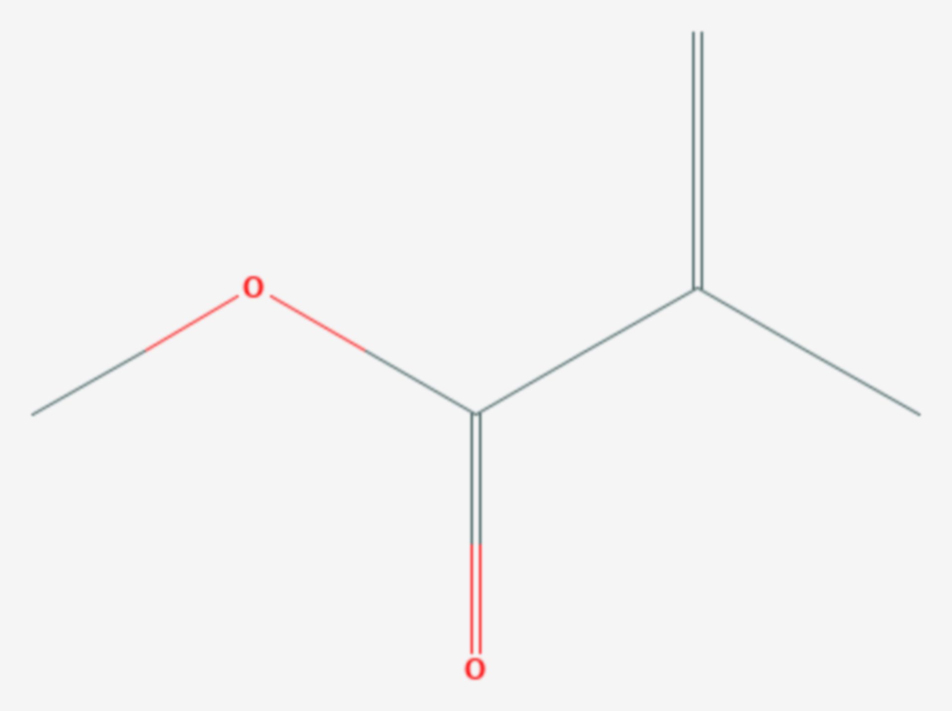 Methacrylsäuremethylester (Strukturformel)