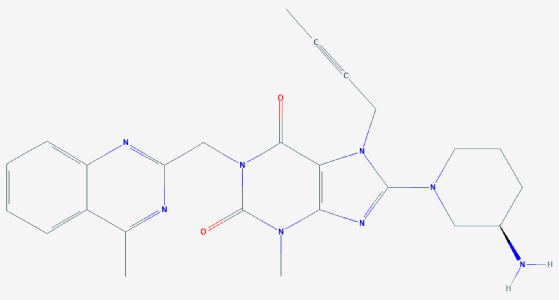 Linagliptin (Strukturformel)
