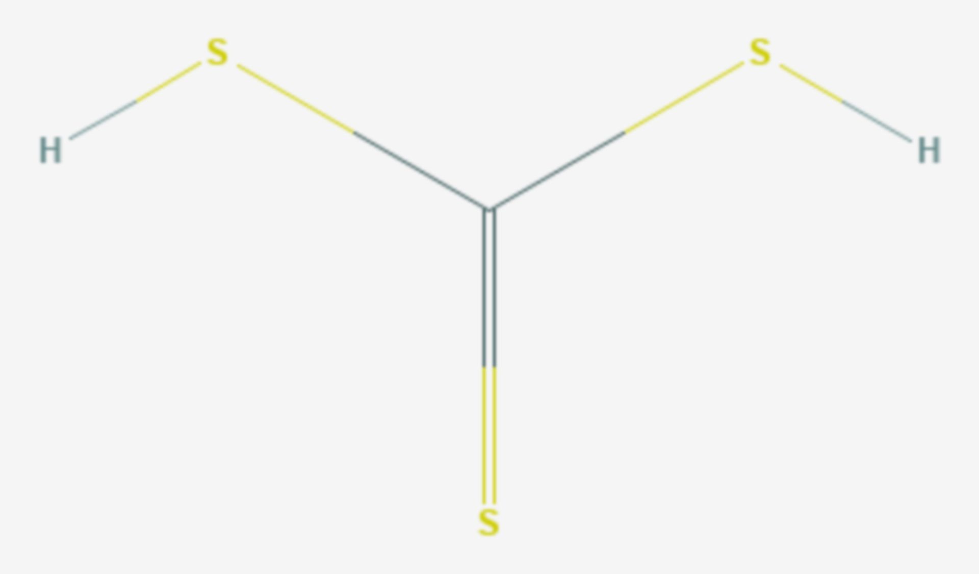Trithiokohlensäure (Strukturformel)