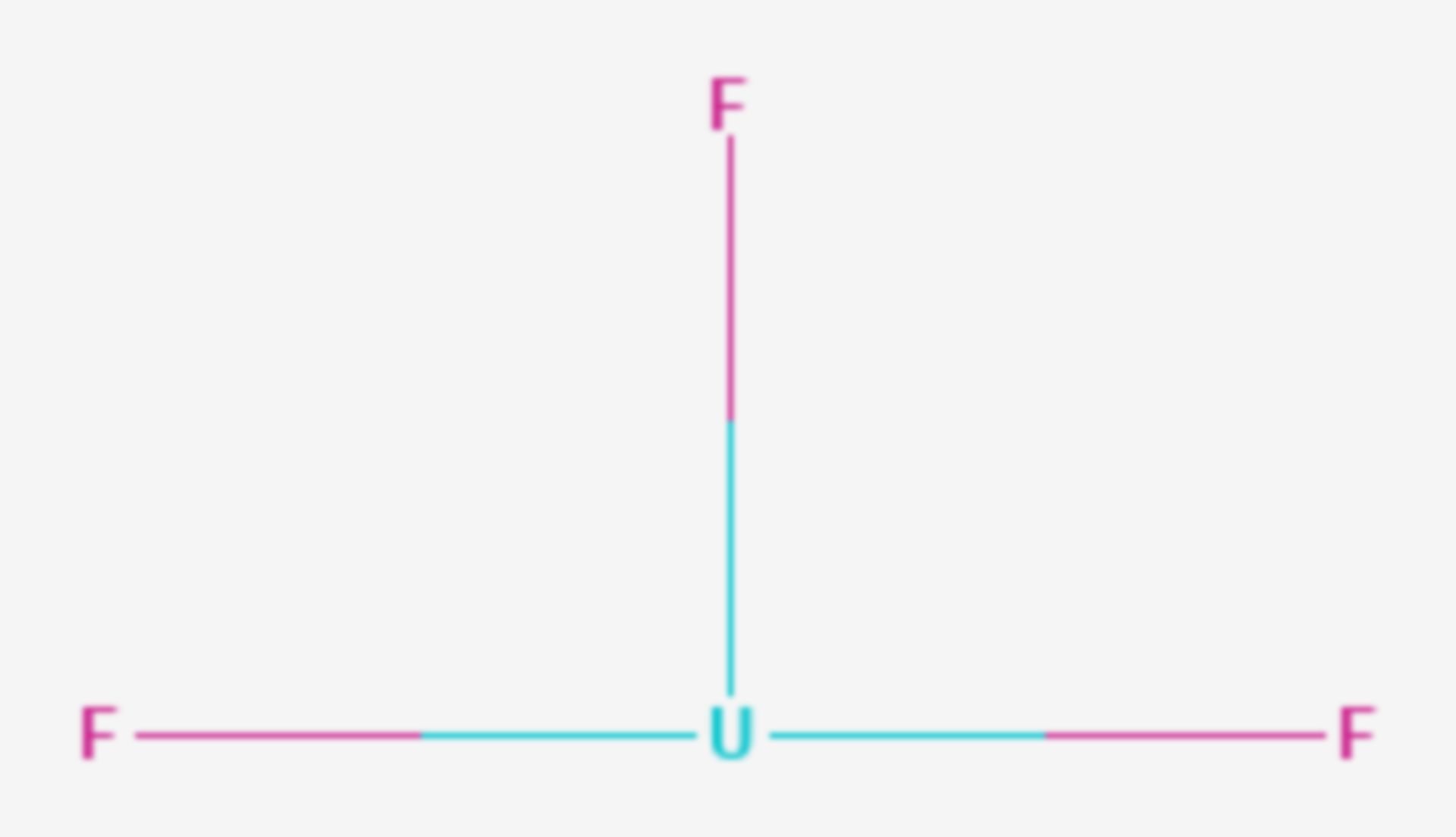 Uran(III)-fluorid (Strukturformel)