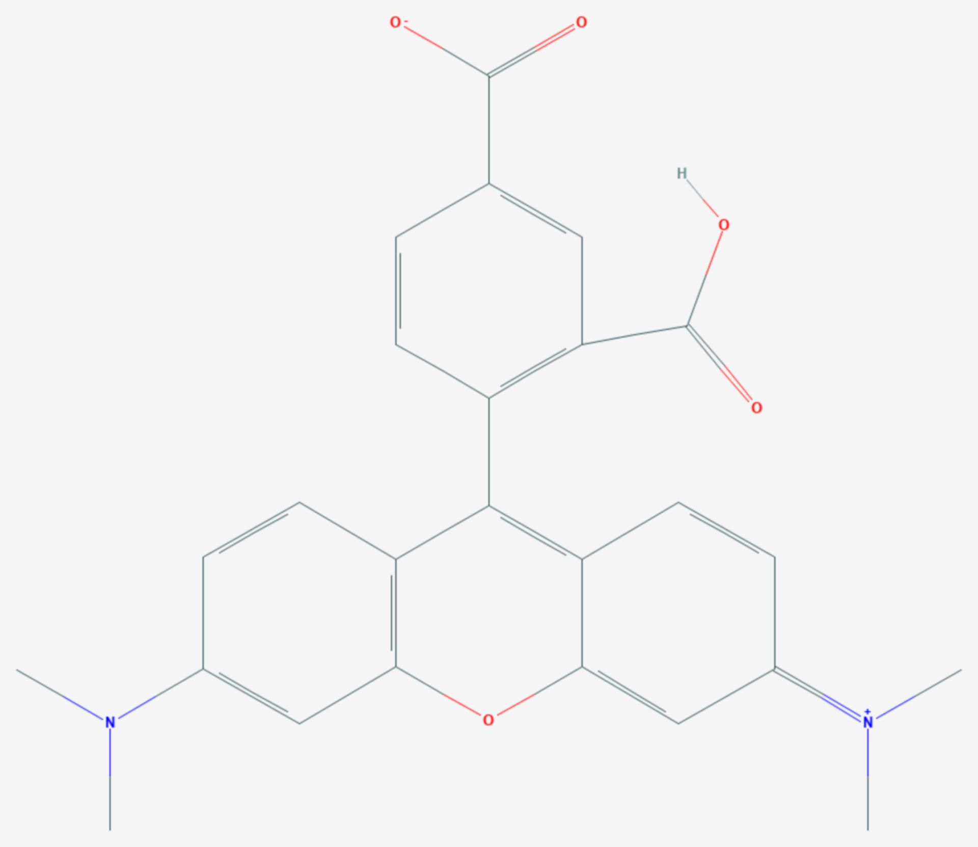 5-​Carboxytetramethylrhodamin (Strukturformel)