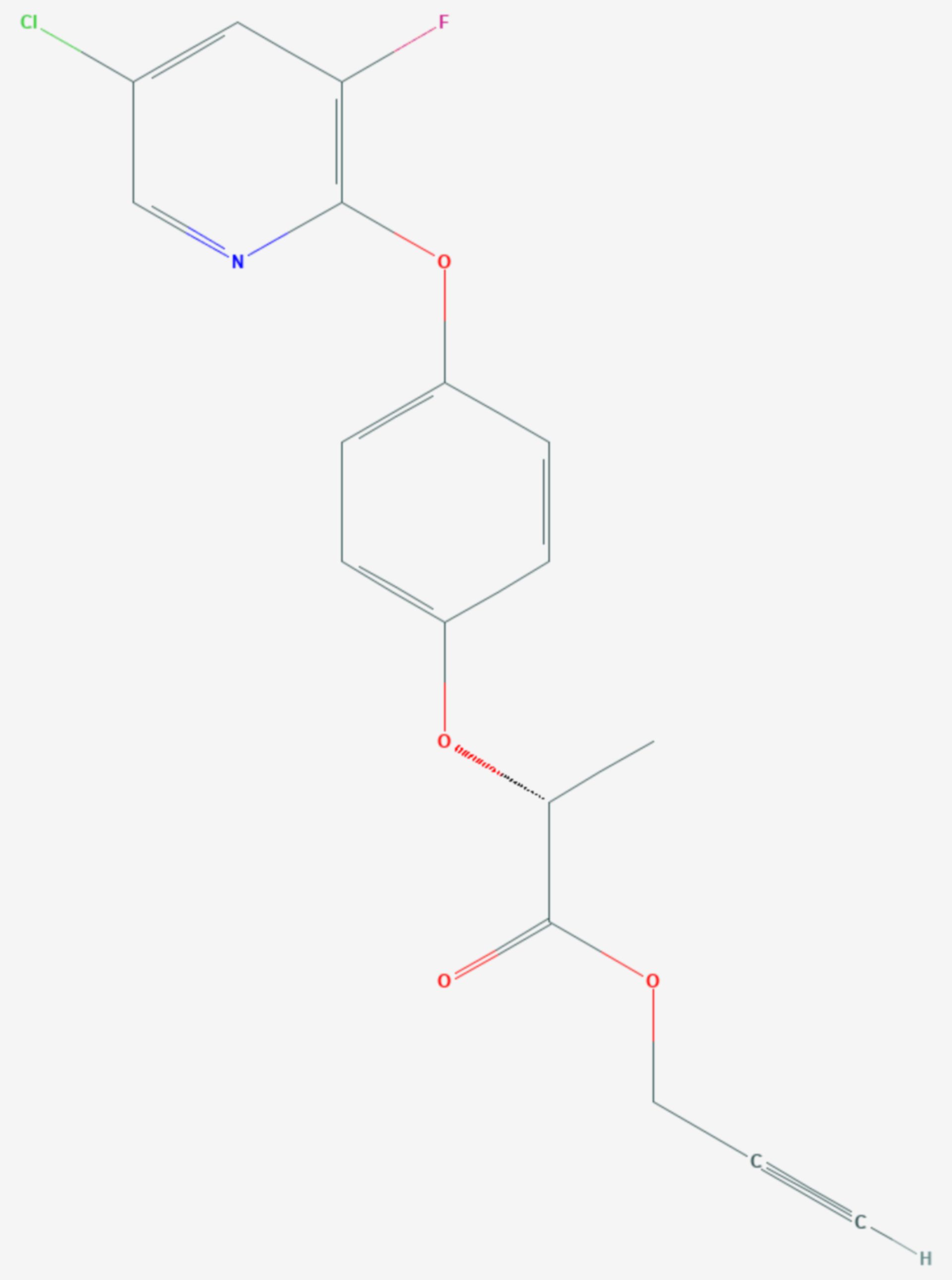 Clodinafop-propargyl (Strukturformel)