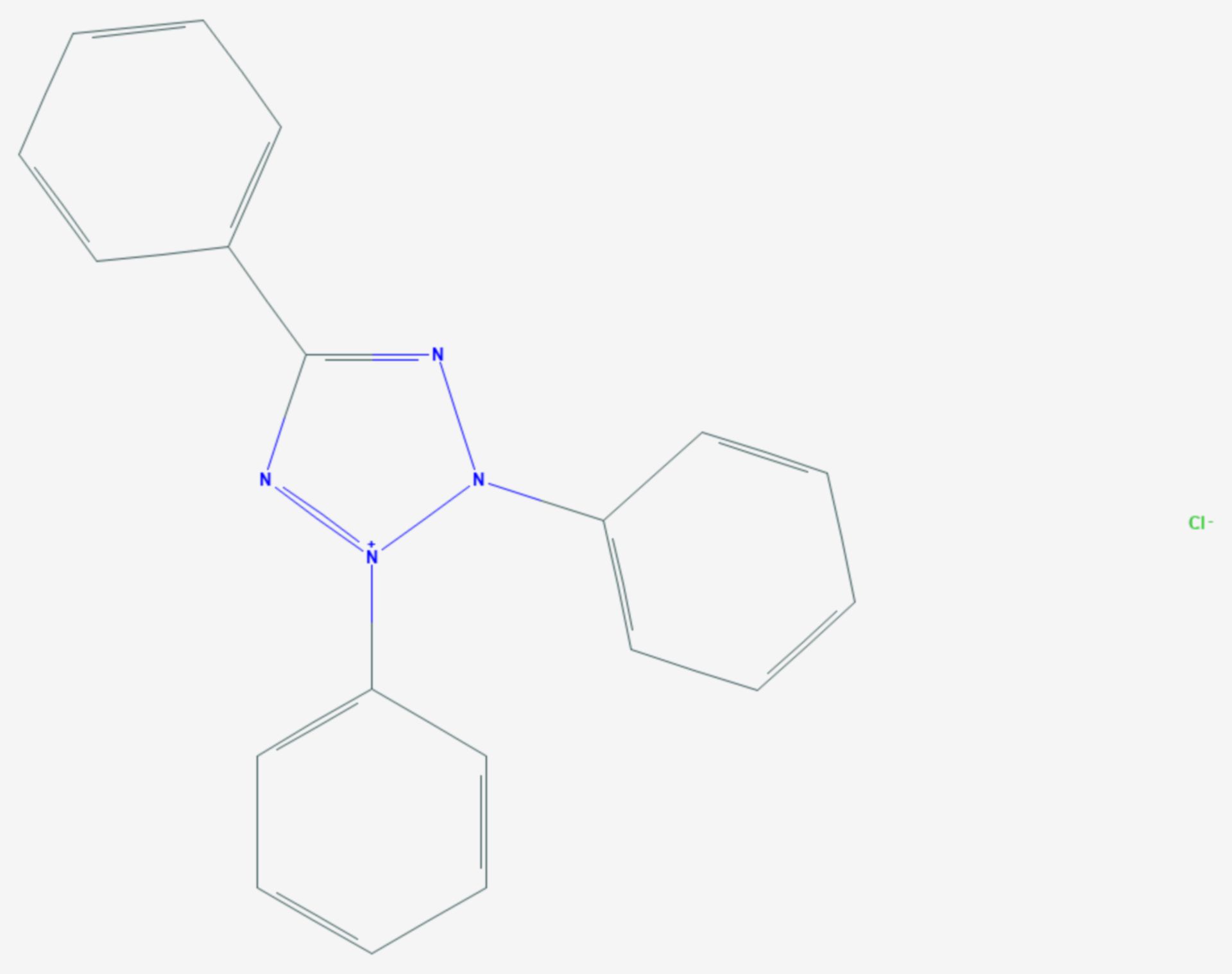 Triphenyltetrazoliumchlorid (Strukturformel)