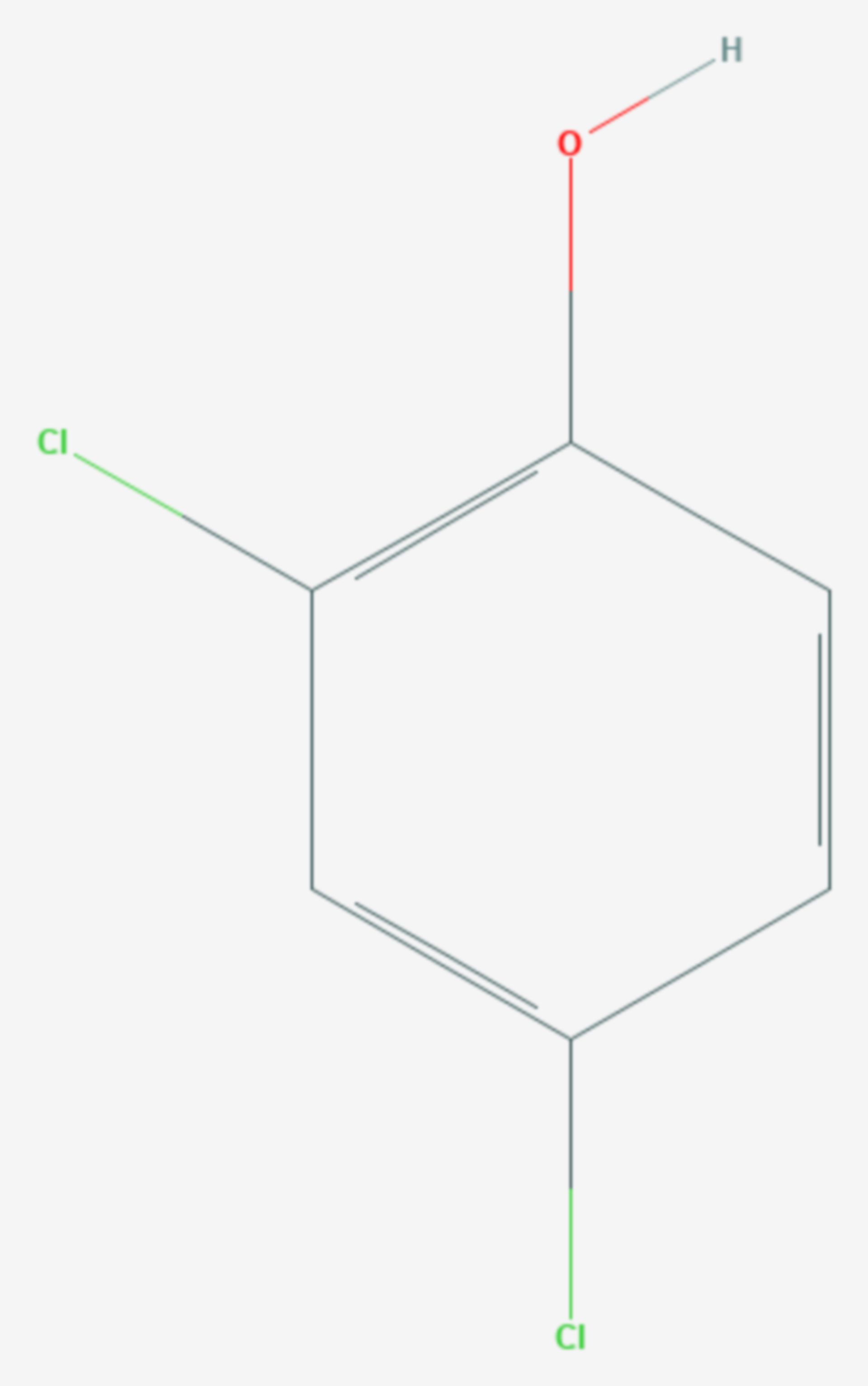 2,4-Dichlorphenol (Strukturformel)