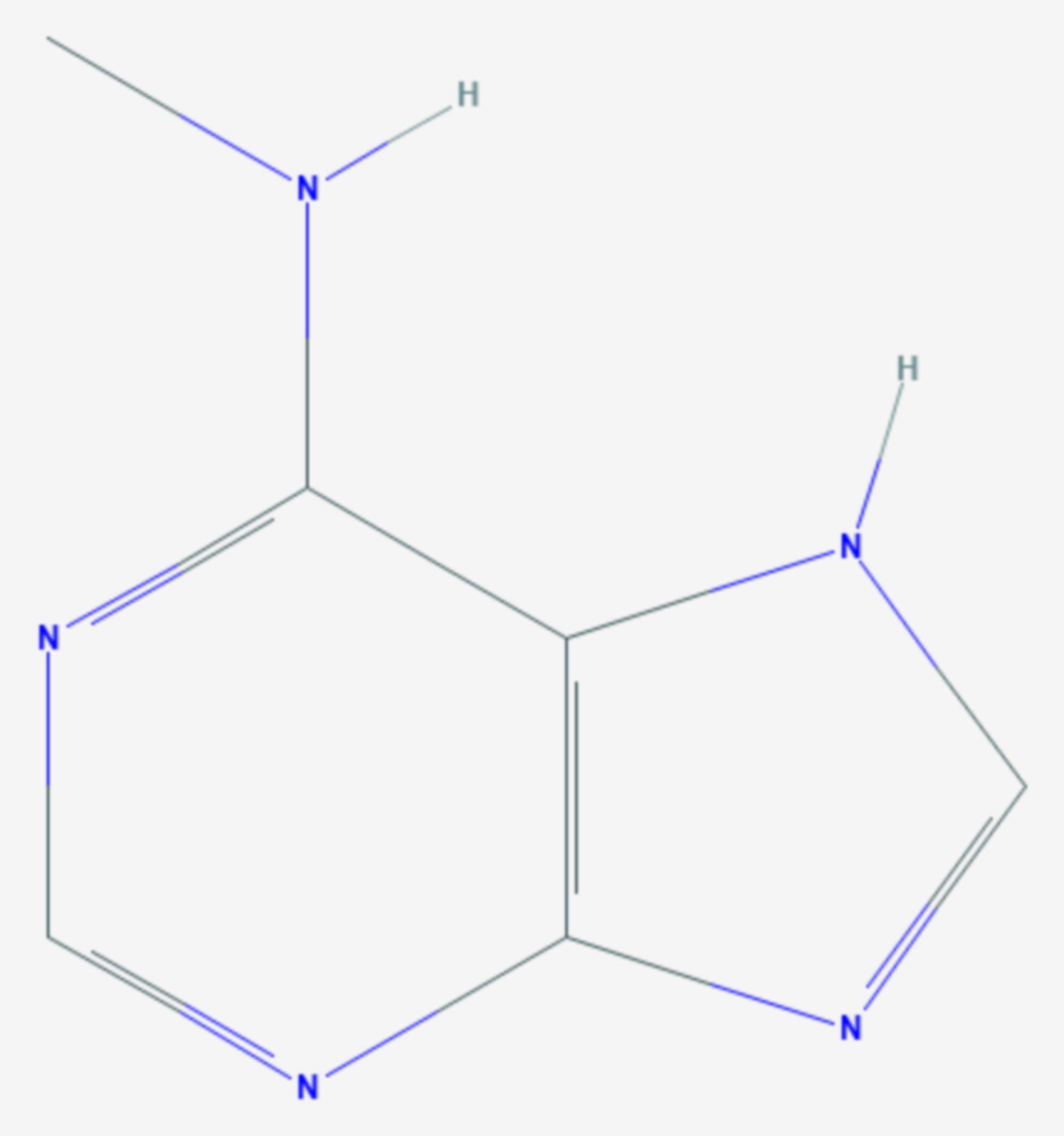 N6-Methyladenin (Strukturformel)
