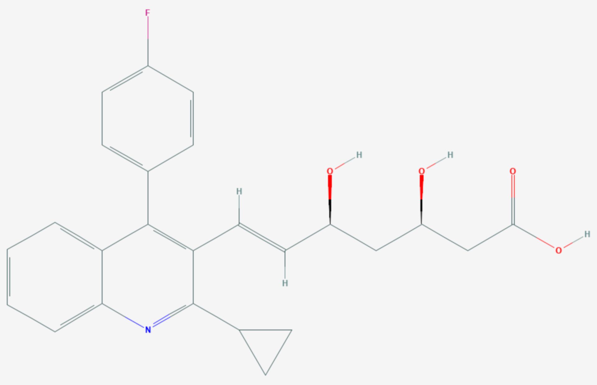 Pitavastatin (Strukturformel)