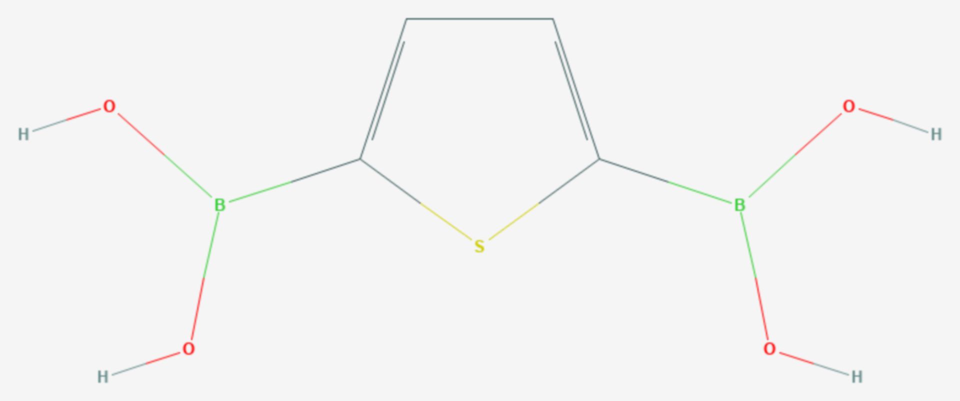 Thiophen-2,5-diboronsäure (Strukturformel)