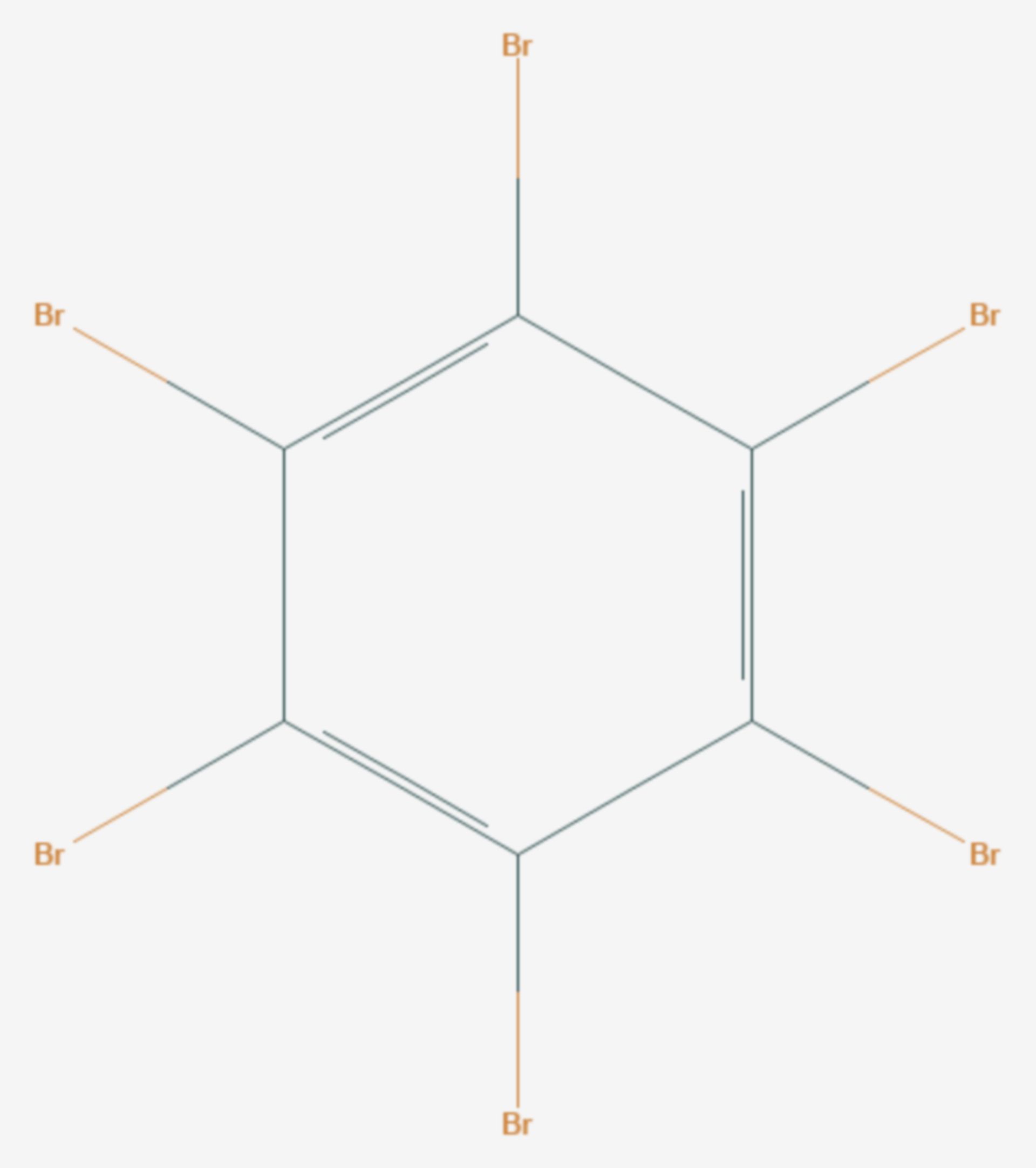 Hexabrombenzol (Strukturformel)