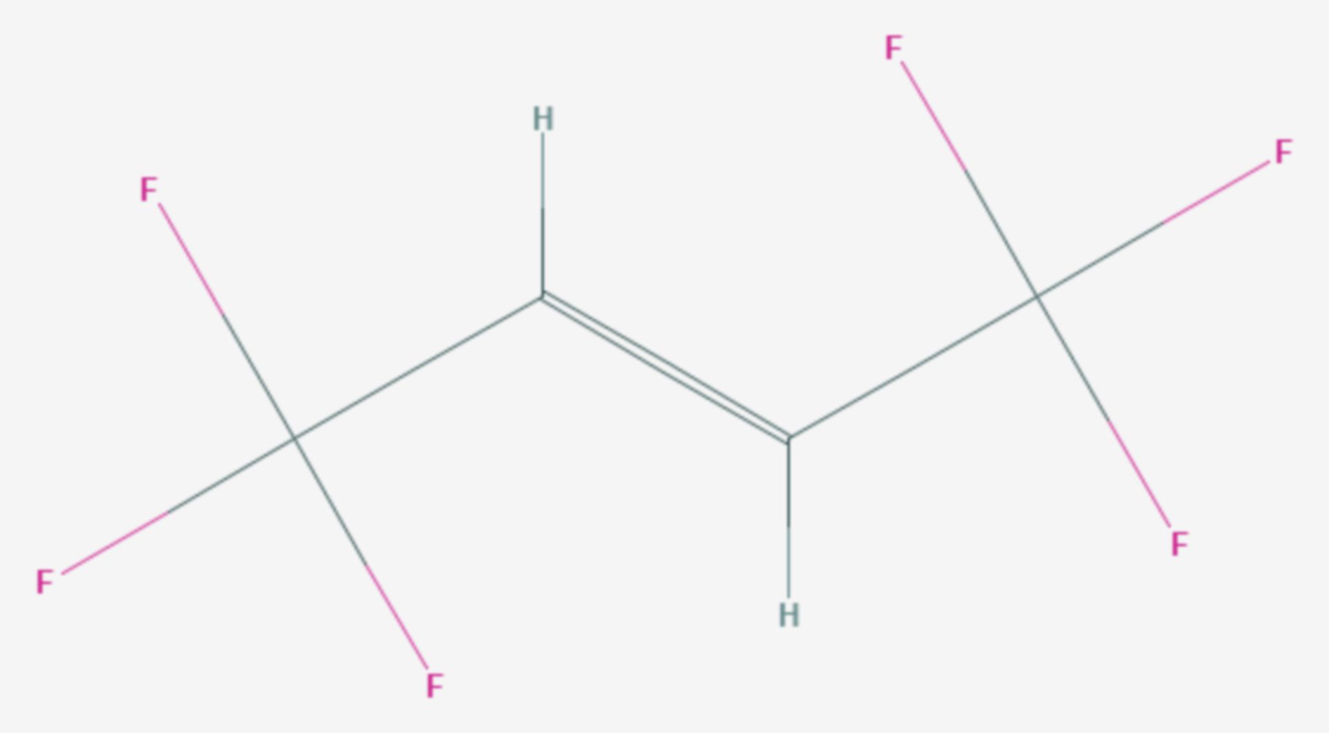 1,1,1,4,4,4-Hexafluor-2-buten (Strukturformel)