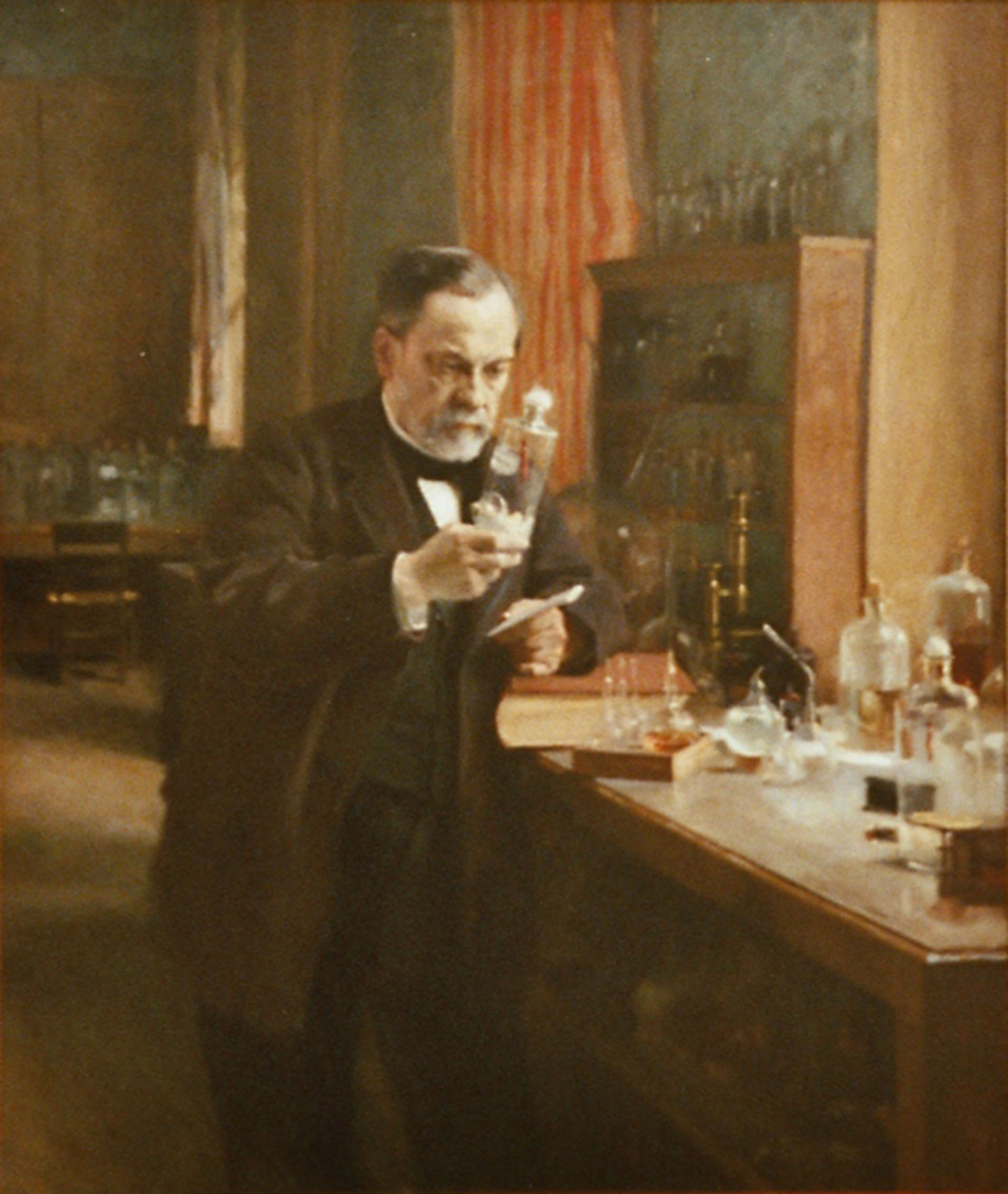 Louis Pasteur in seinem Labor (1885)