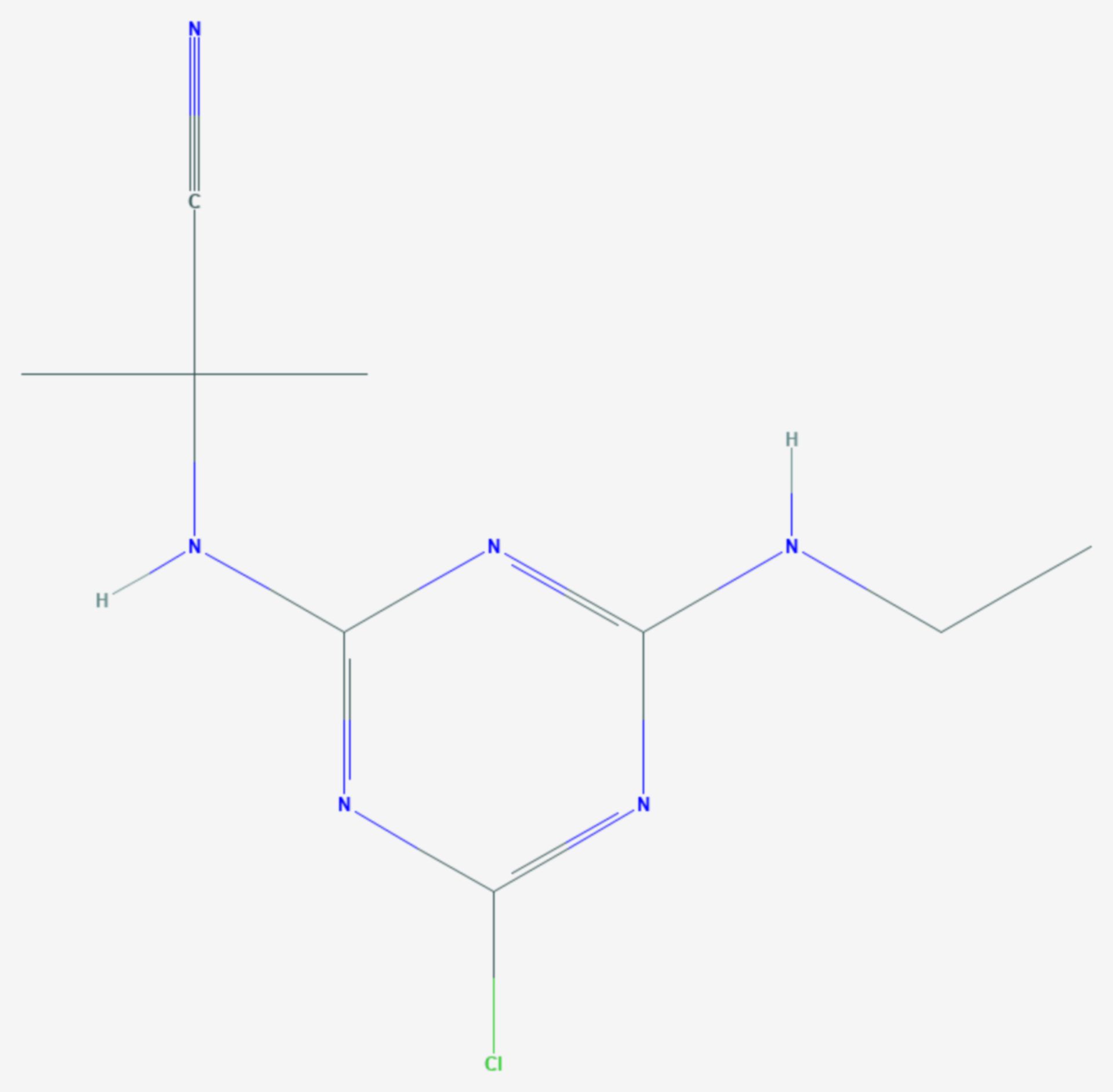 Cyanazin (Strukturformel)