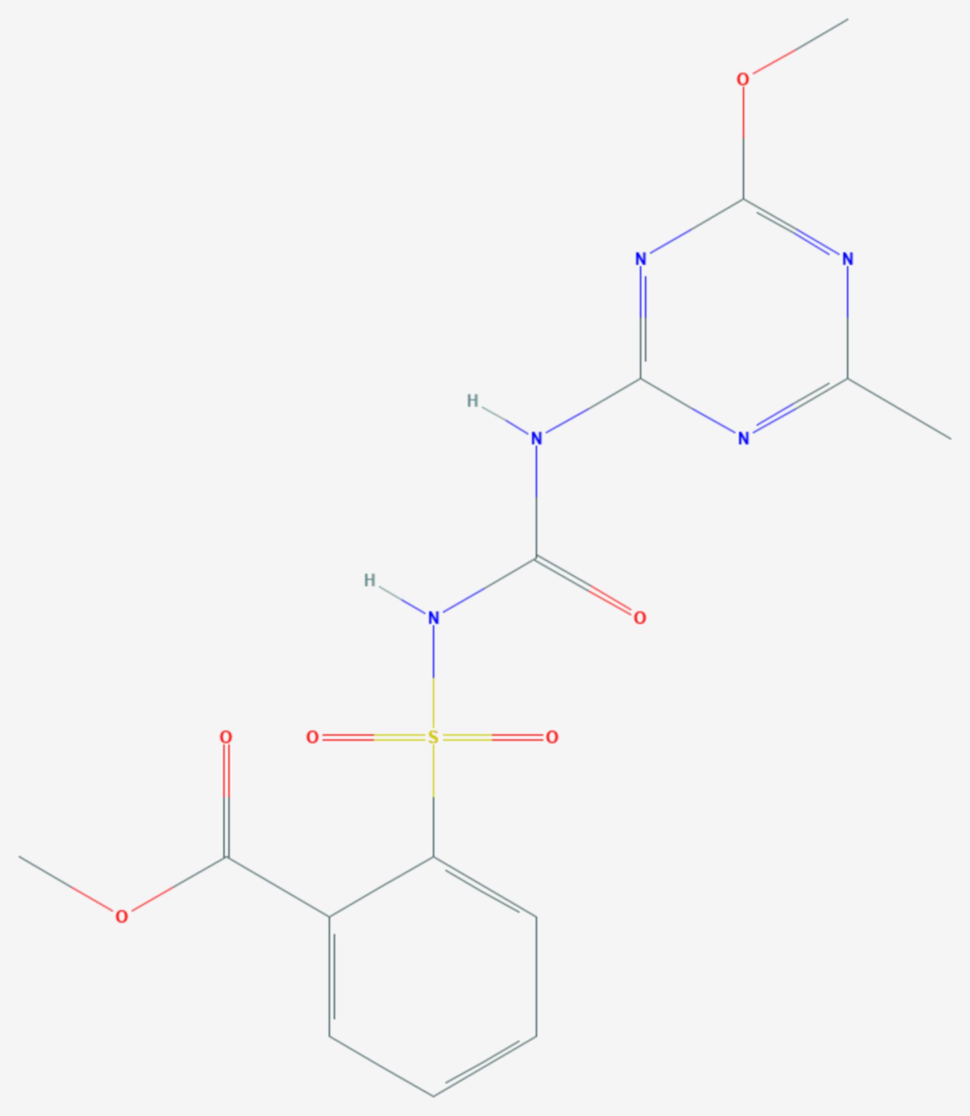 Metsulfuron-methyl (Strukturformel)