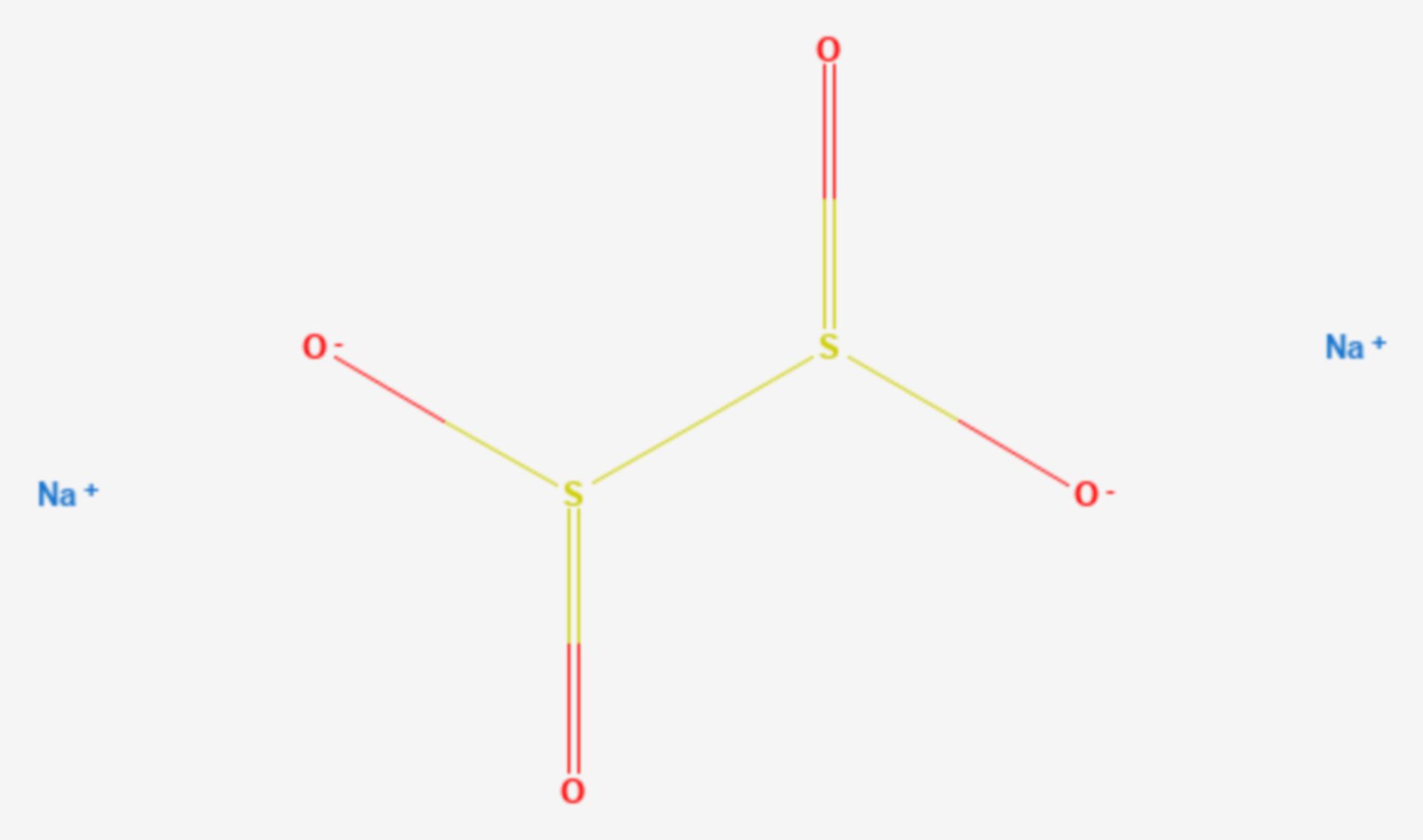 Natriumdithionit (Strukturformel)