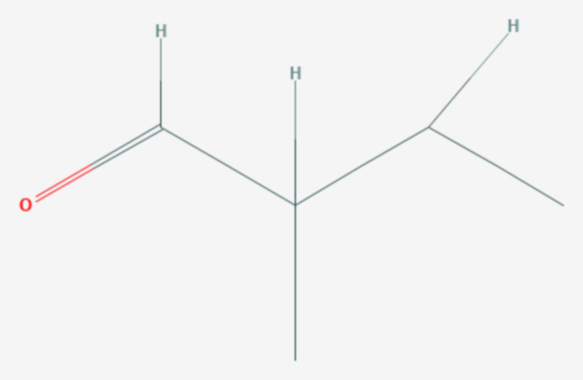 2-Methylbutyraldehyd (Strukturformel)