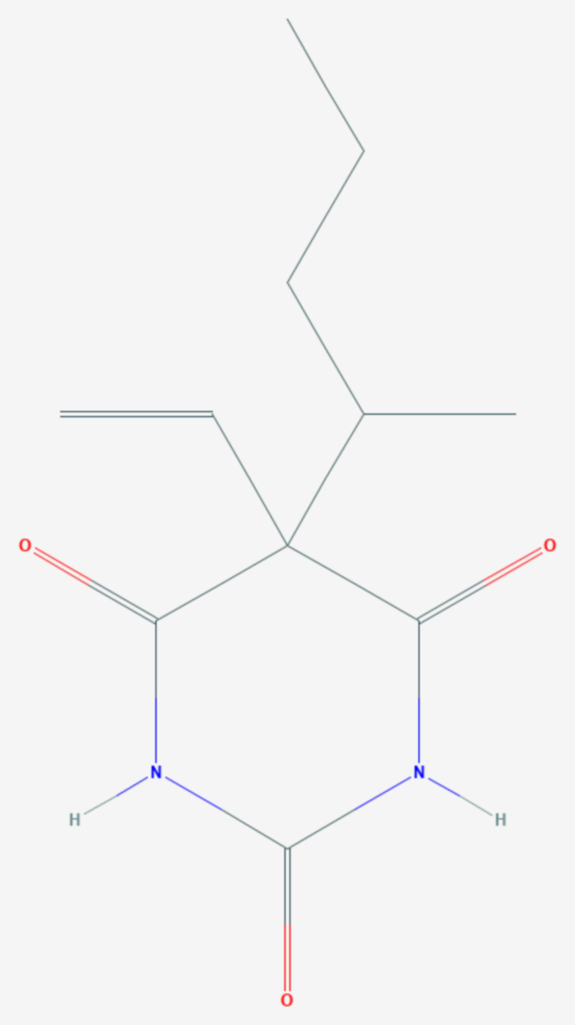Vinylbital (Strukturformel)