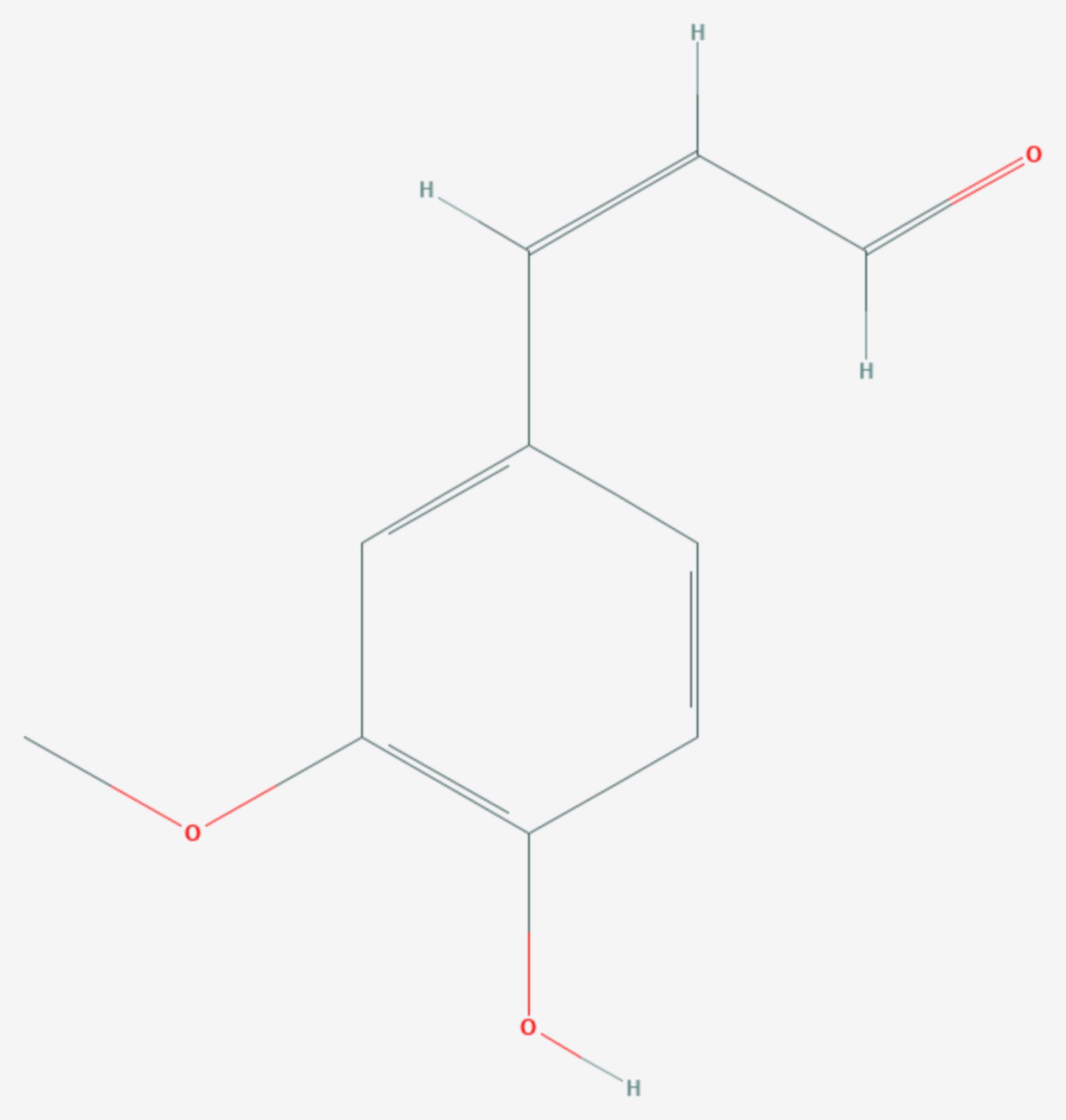 Coniferylaldehyd (Strukturformel)