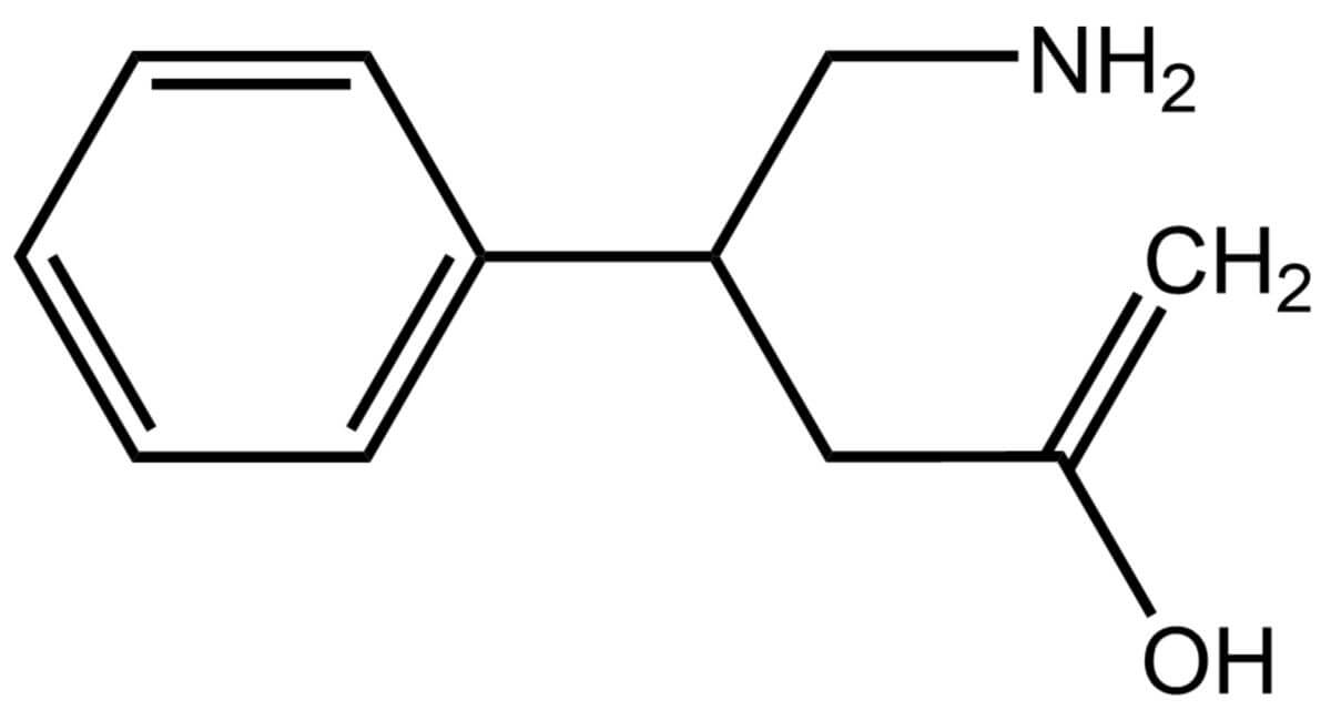 Strukturformel von Phenibut