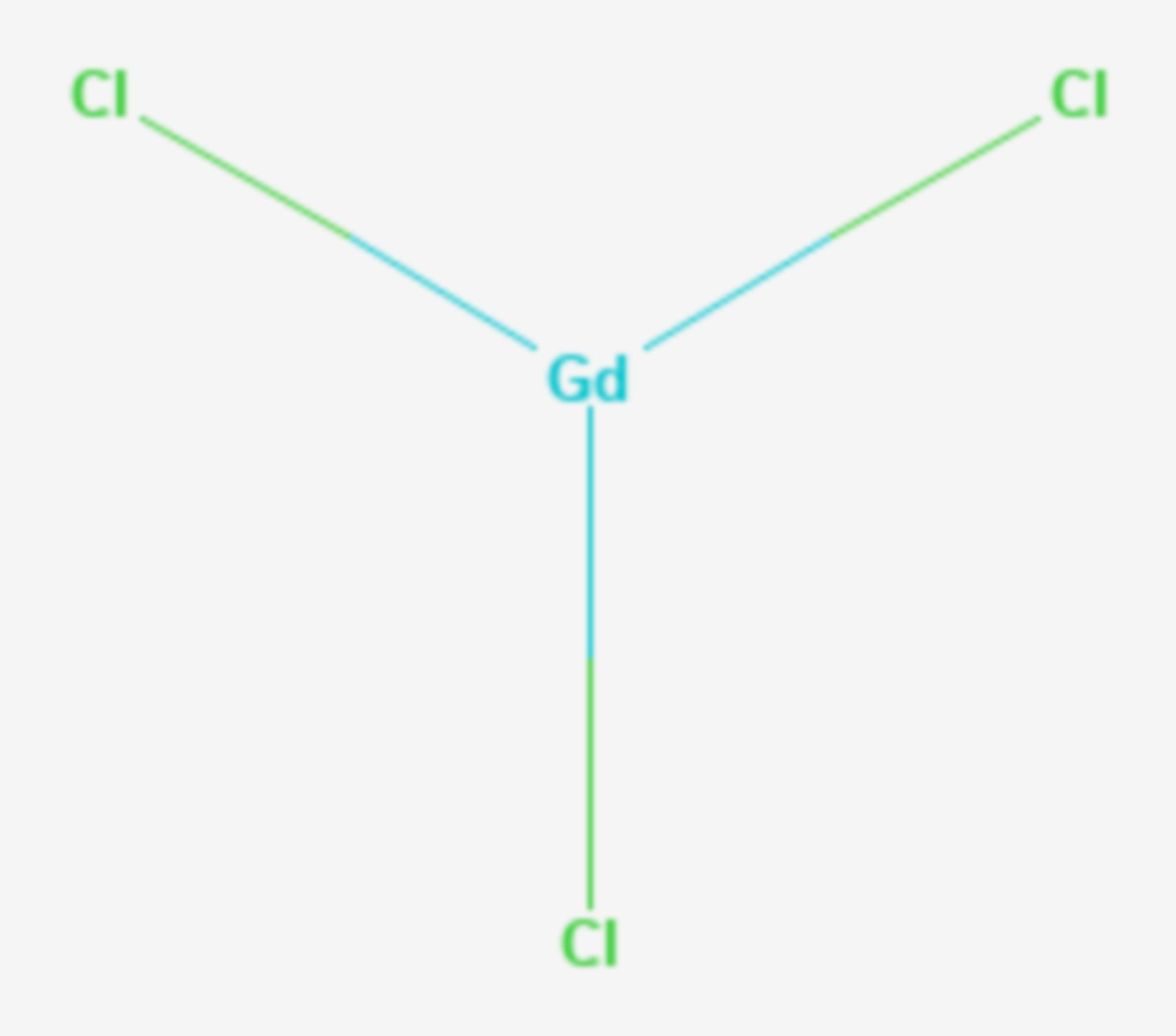 Gadolinium(III)-chlorid (Strukturformel)