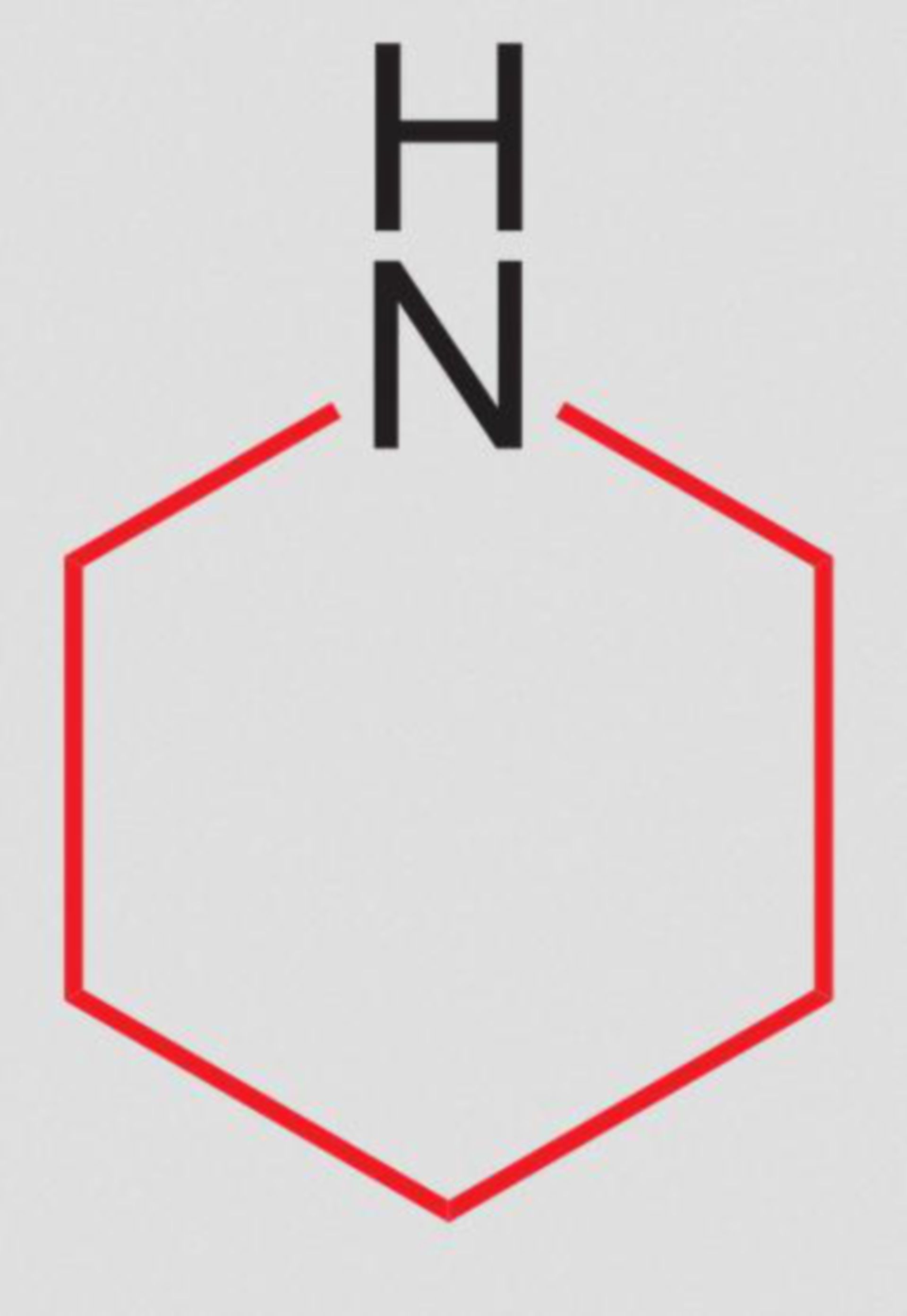 Piperidin (Strukturformel)