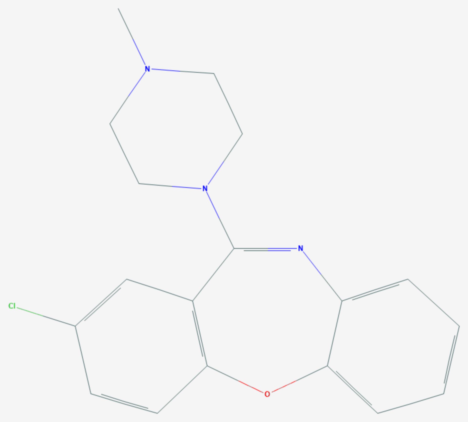 Loxapin (Strukturformel)