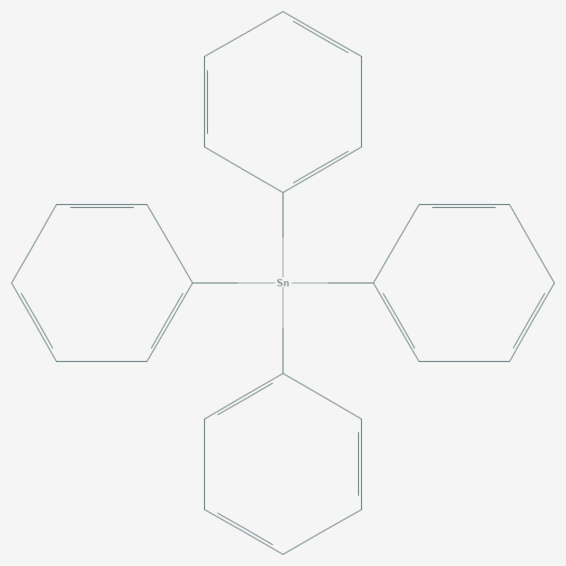 Tetraphenylzinn (Strukturformel)