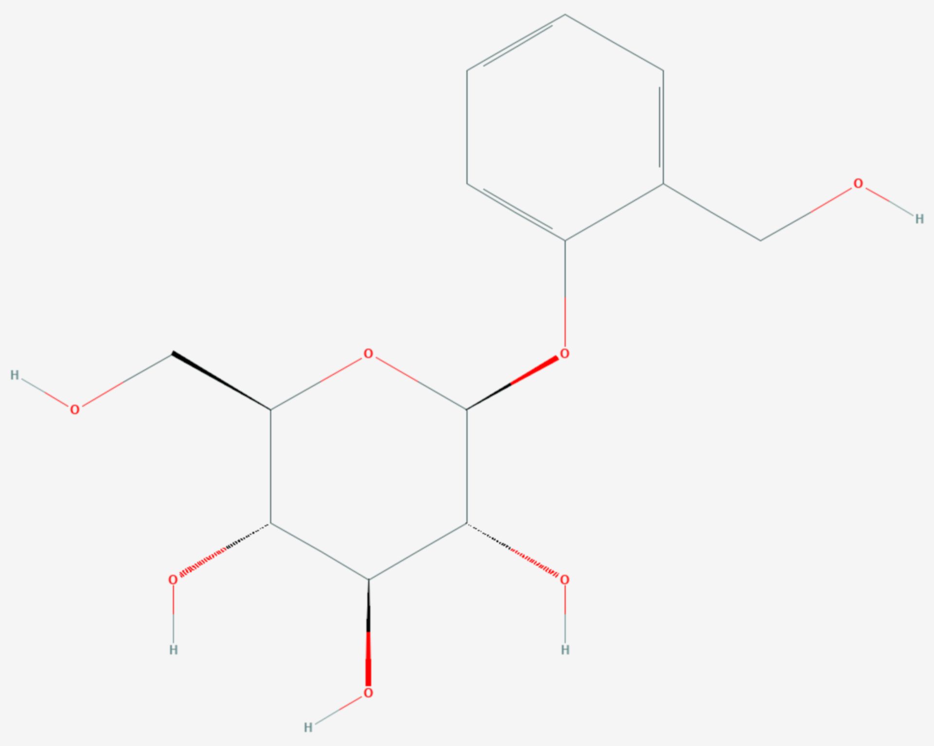 Salicin (Strukturformel)