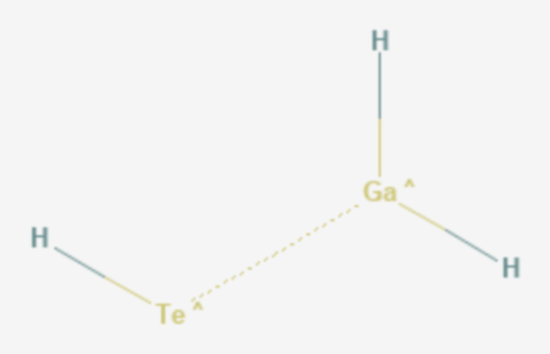 Gallium(II)-tellurid (Strukturformel)
