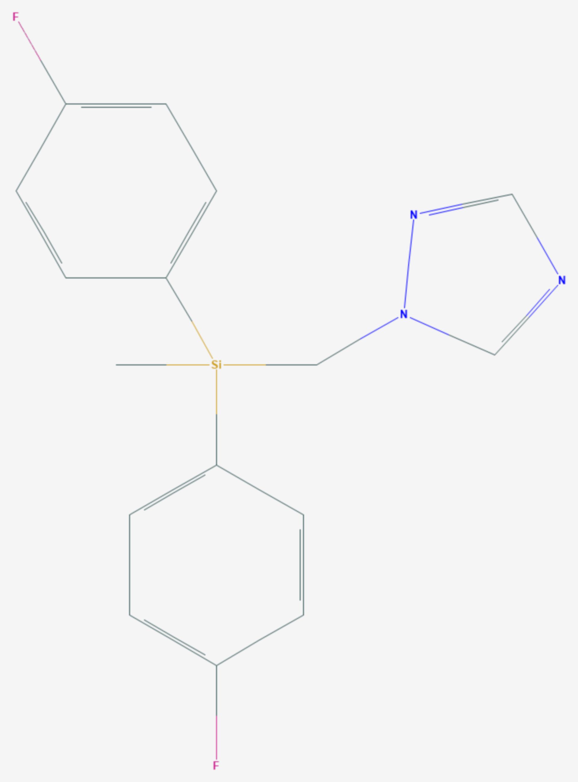 Flusilazol (Strukturformel)
