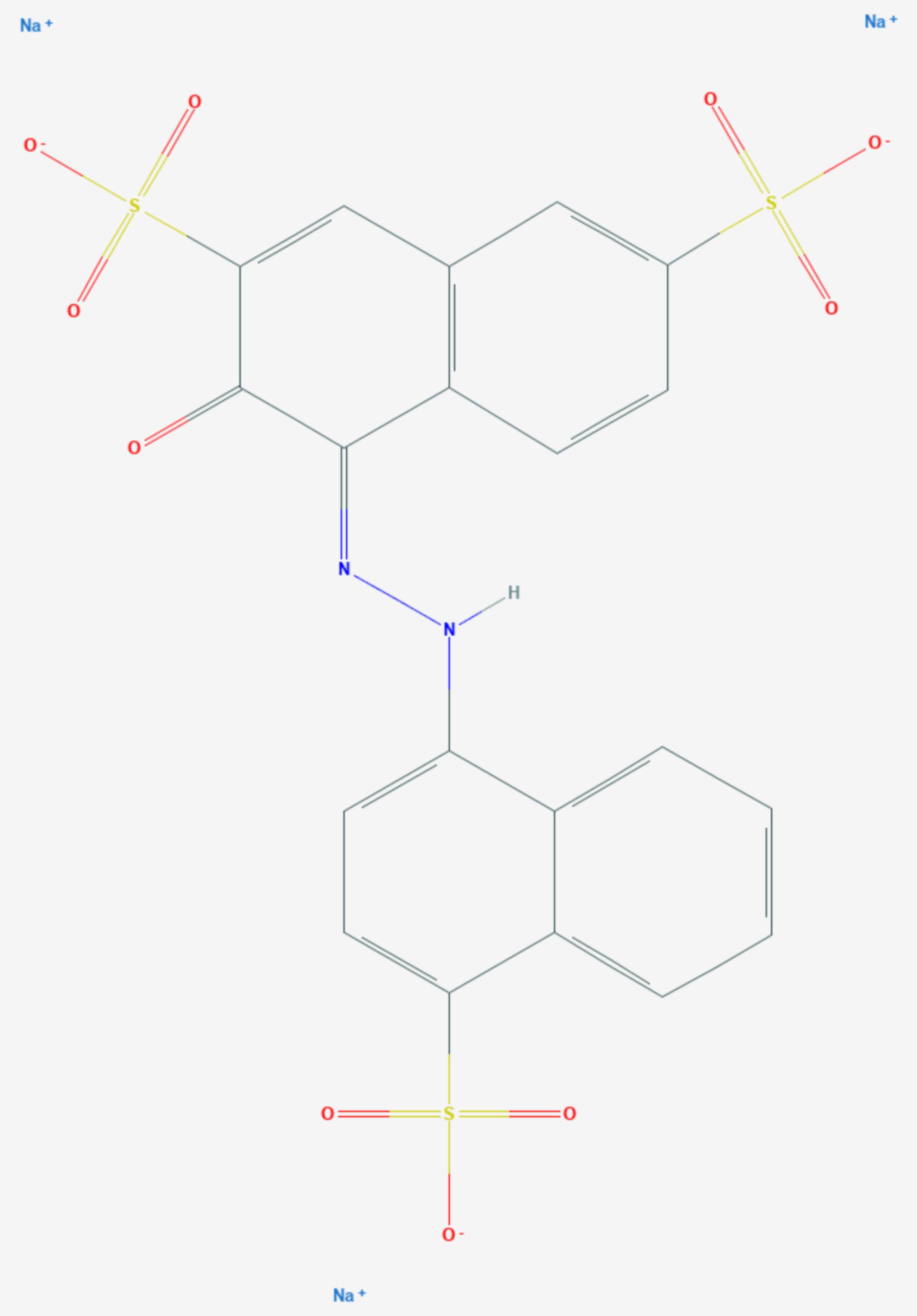 Amaranth (Farbstoff) (Strukturformel)
