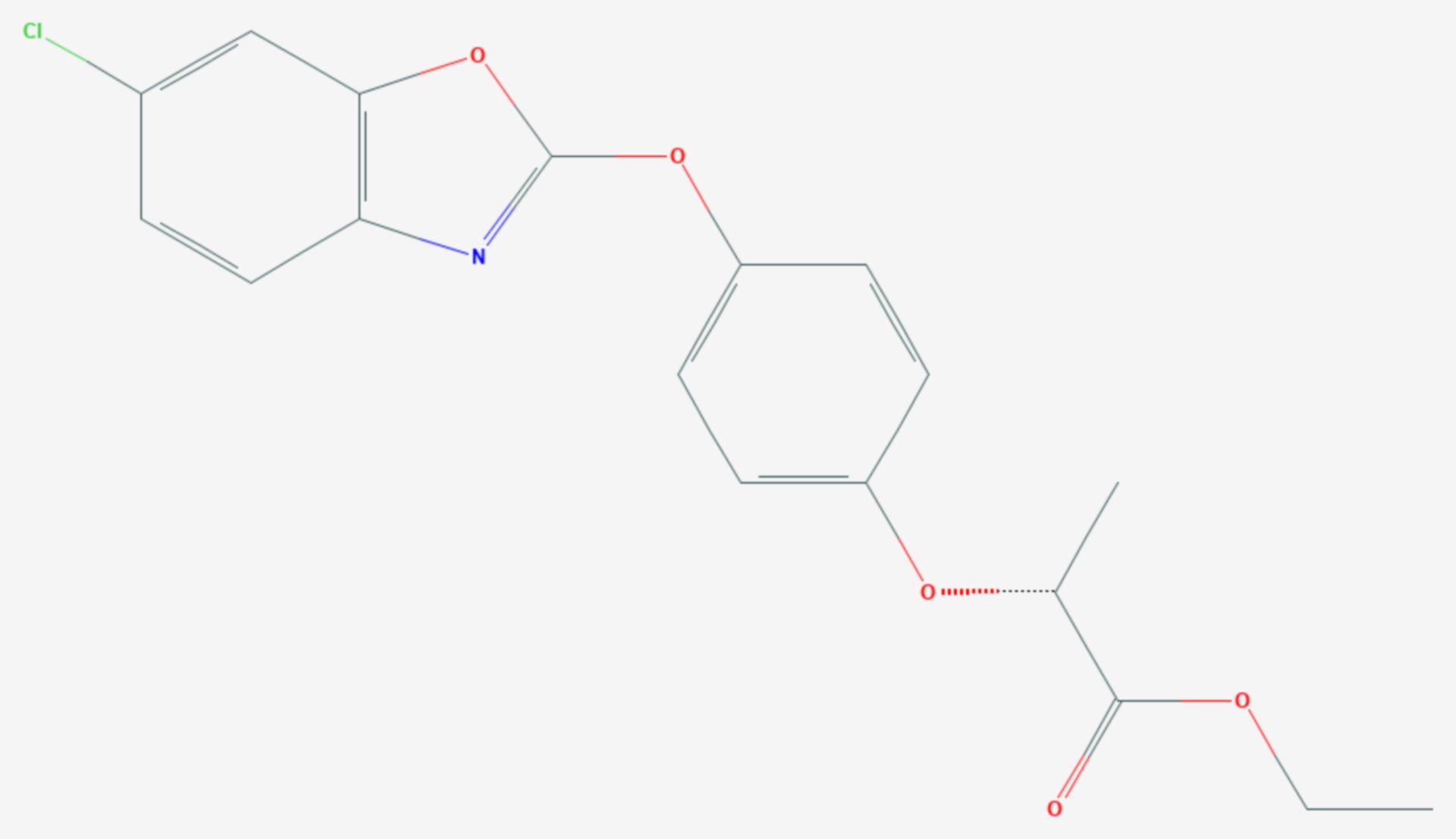 Fenoxaprop-P-ethyl (Strukturformel)
