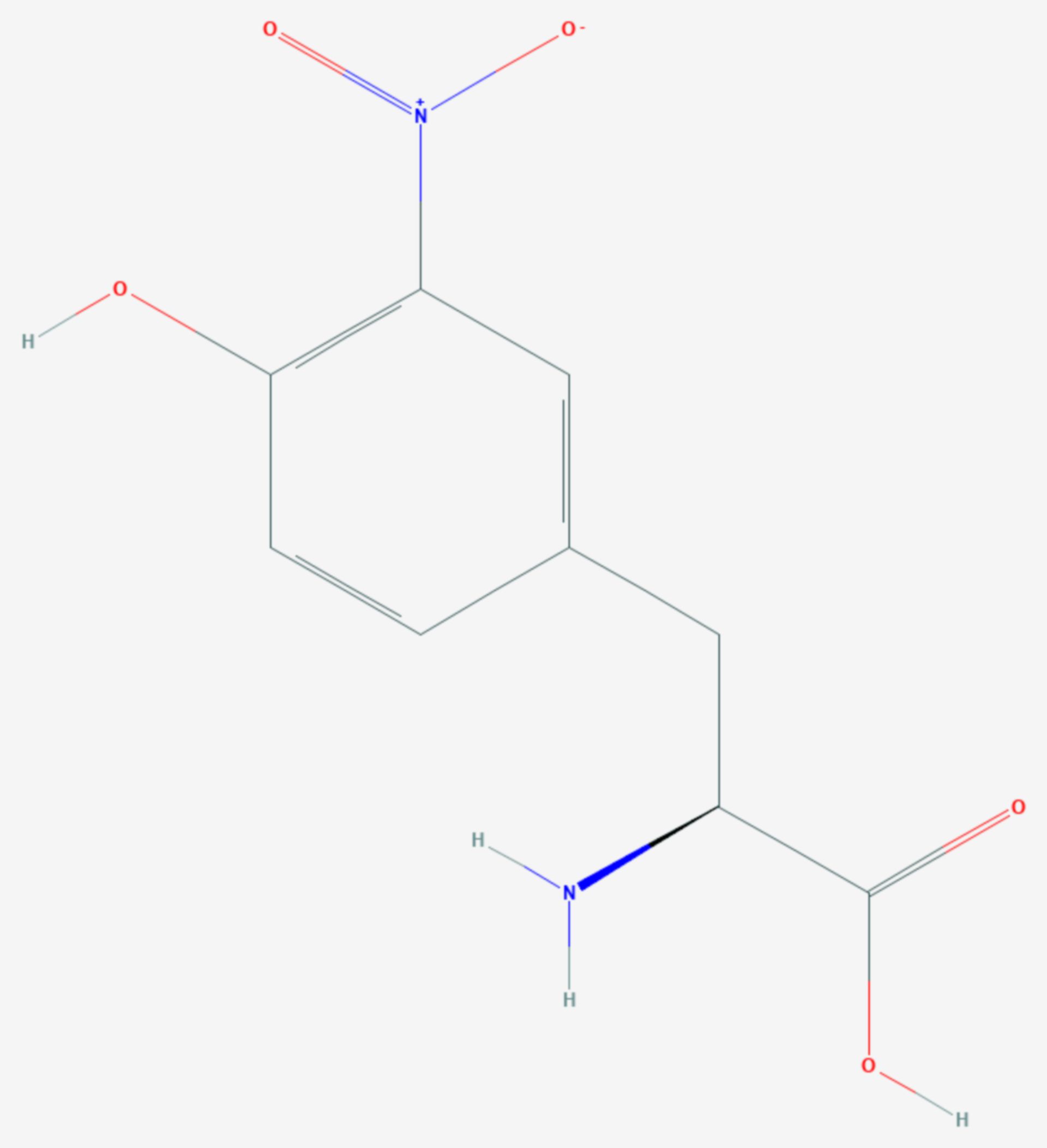 Nitrotyrosin (Strukturformel)