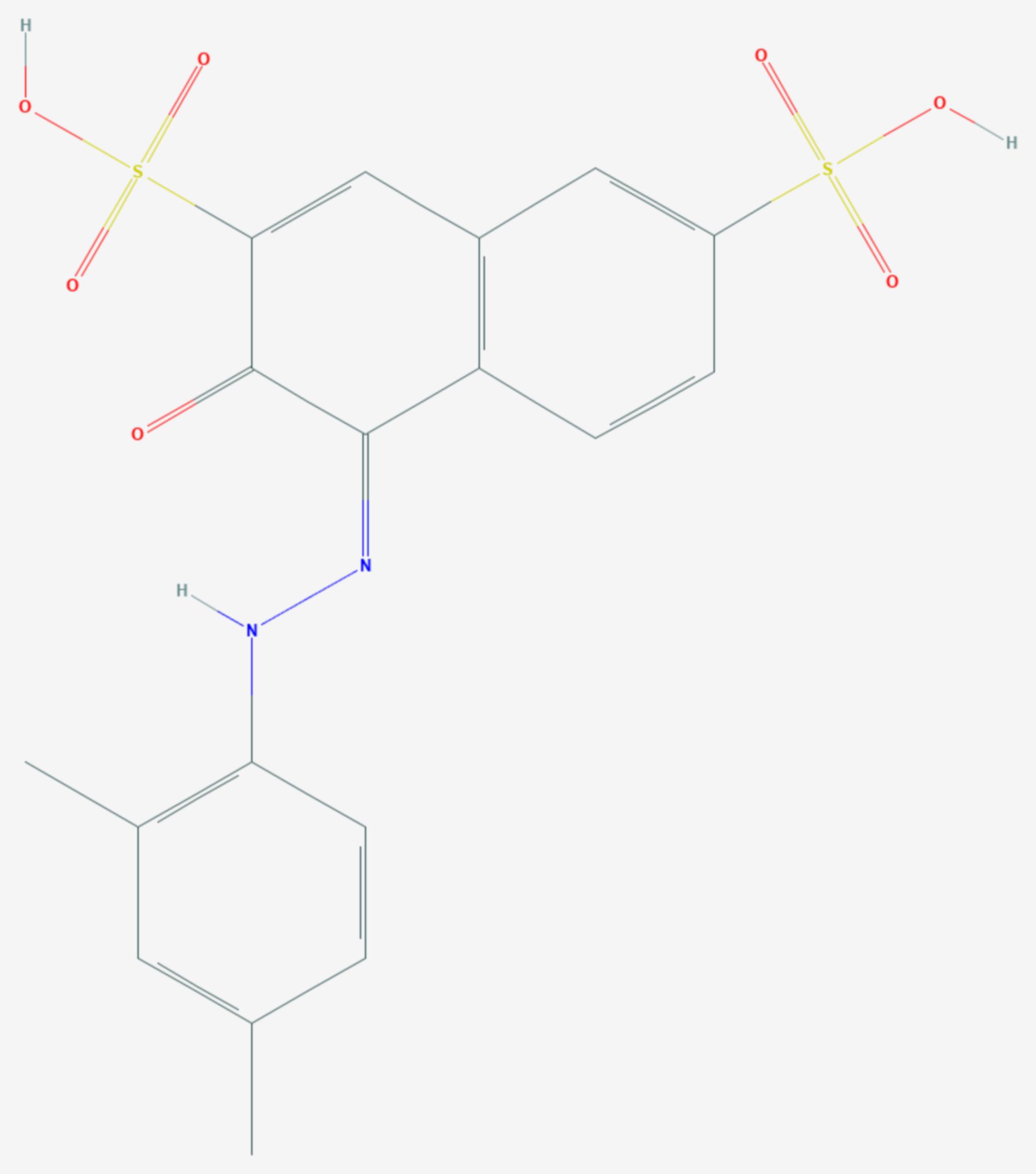 Xylidin-Ponceau (Strukturformel)
