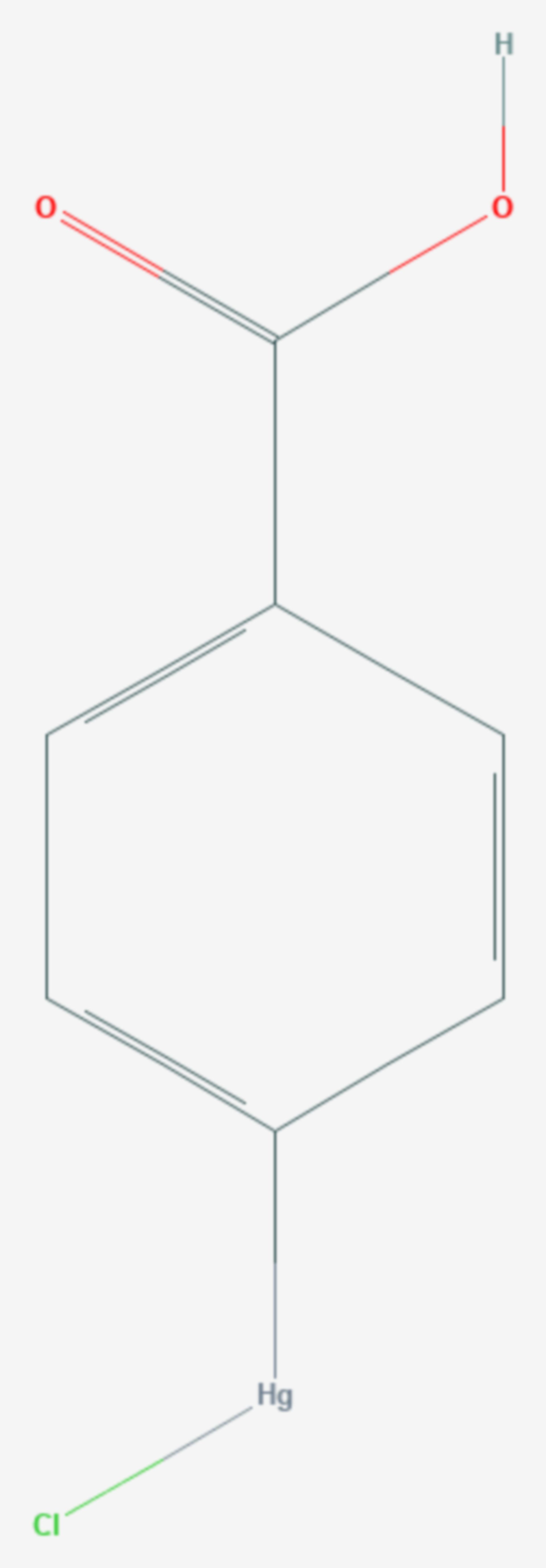 4-Chlormercuribenzoesäure (Strukturformel)