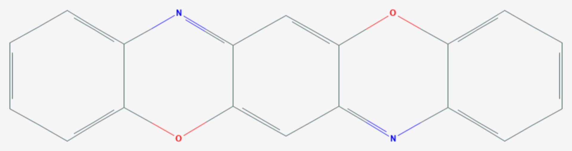 Triphendioxazin (Strukturformel)