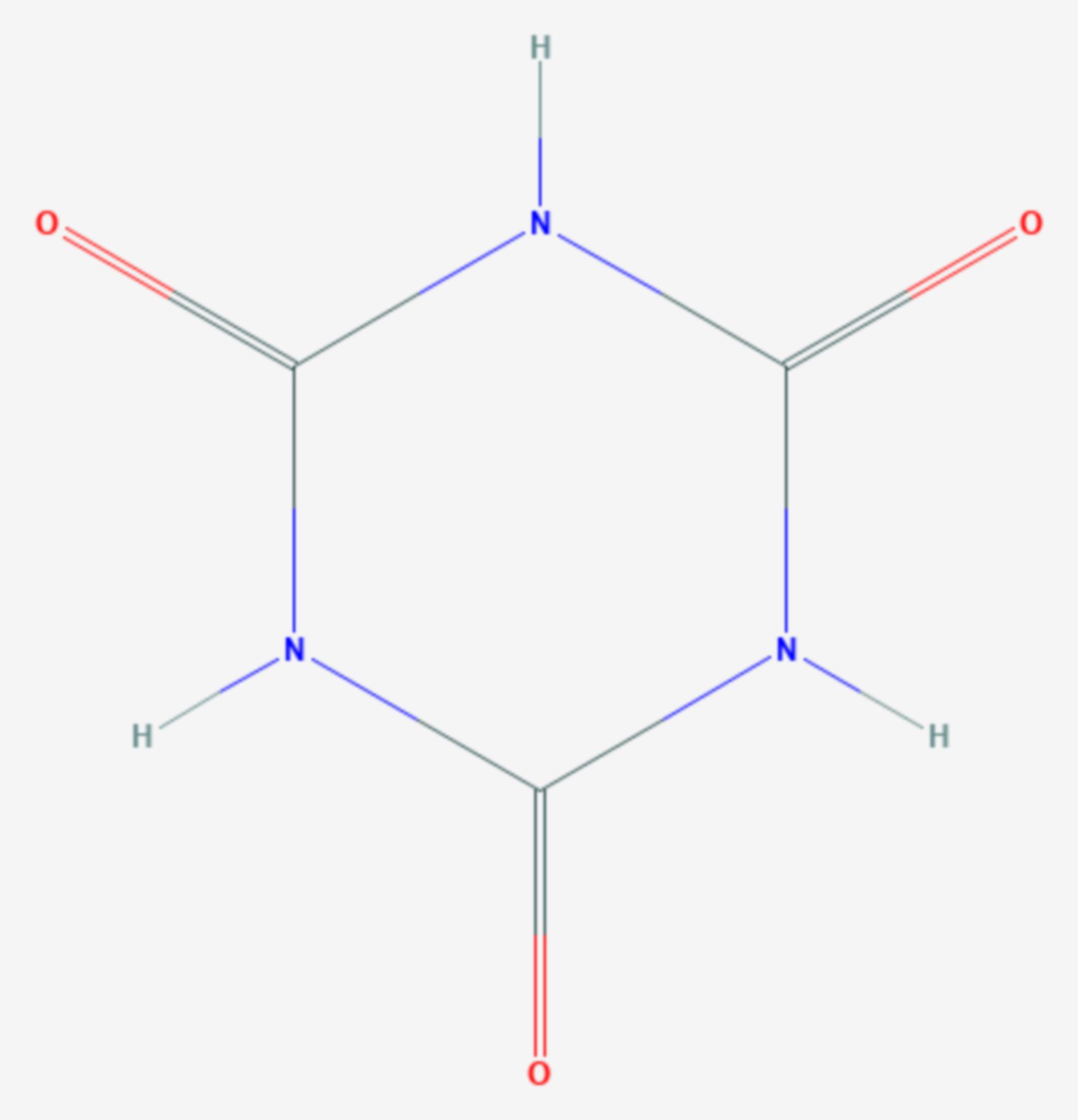 Cyanursäure (Strukturformel)