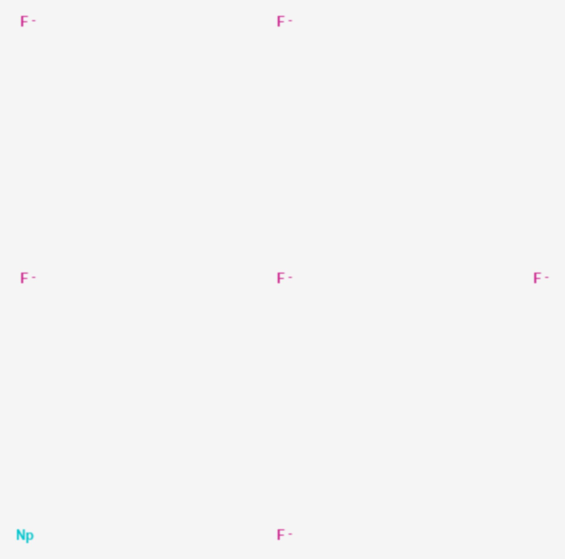 Neptunium(VI)-fluorid (Strukturformel)