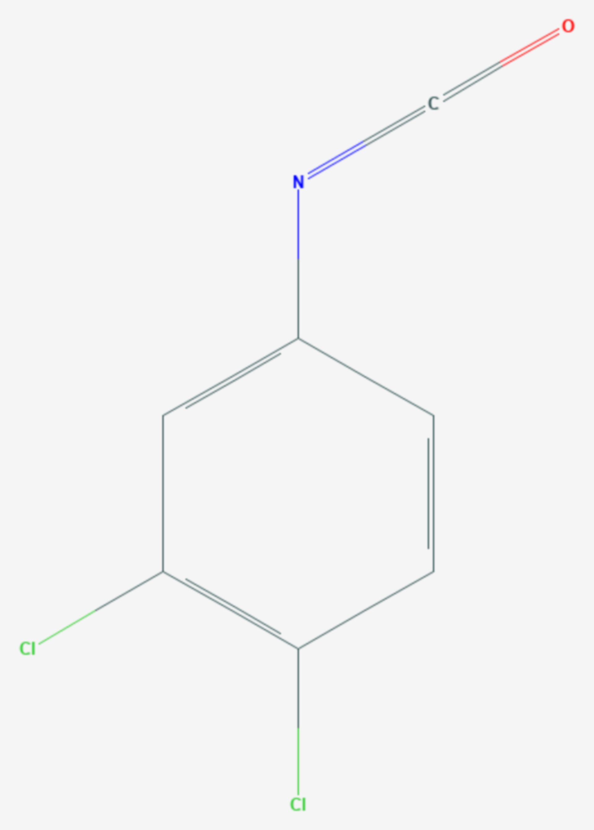 3,4-Dichlorphenylisocyanat (Strukturformel)