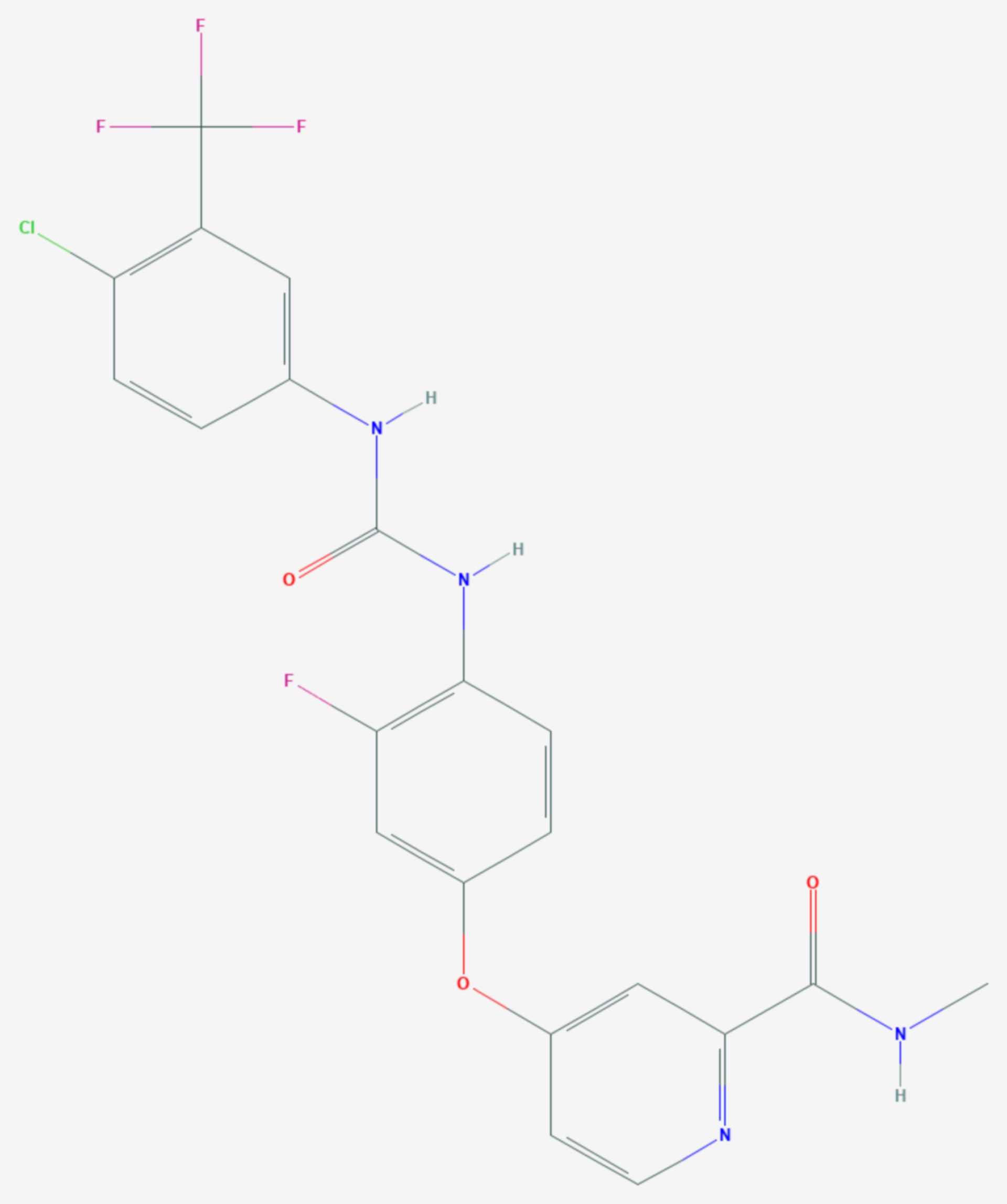 Regorafenib (Strukturformel)