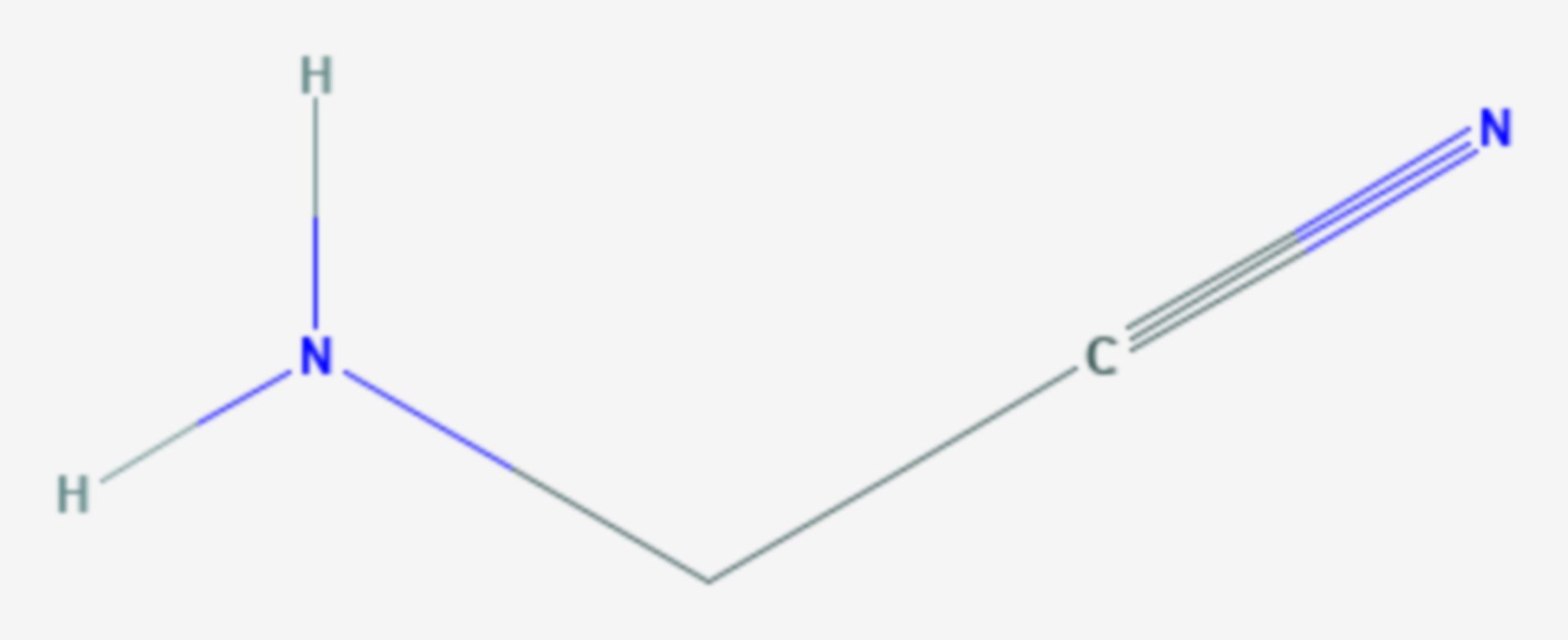 Aminoacetonitril (Strukturformel)