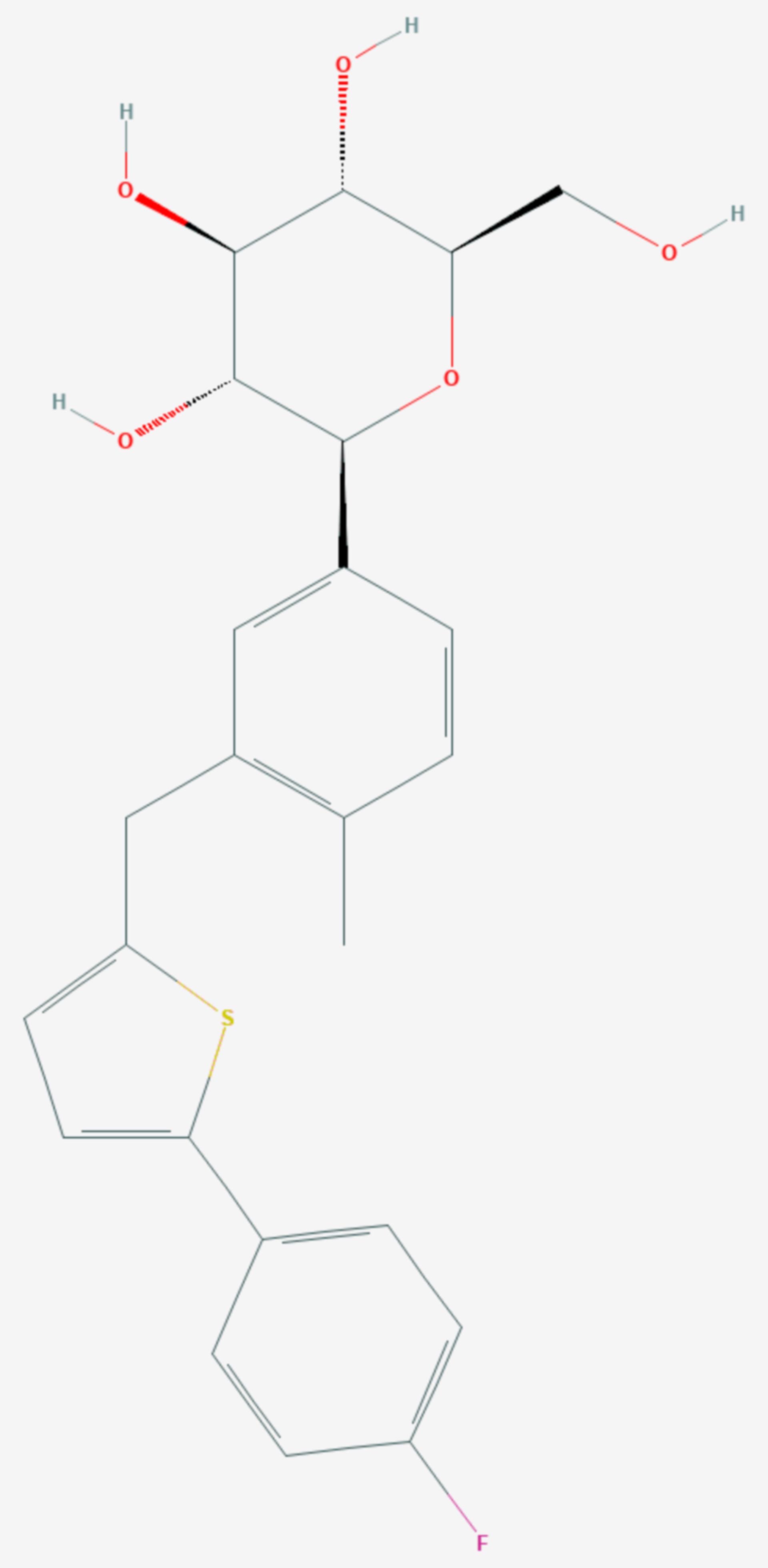 Canagliflozin (Strukturformel)