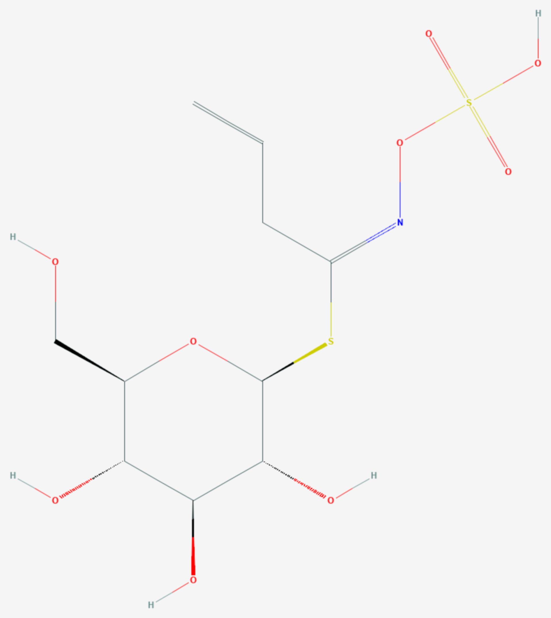 Sinigrin (Strukturformel)