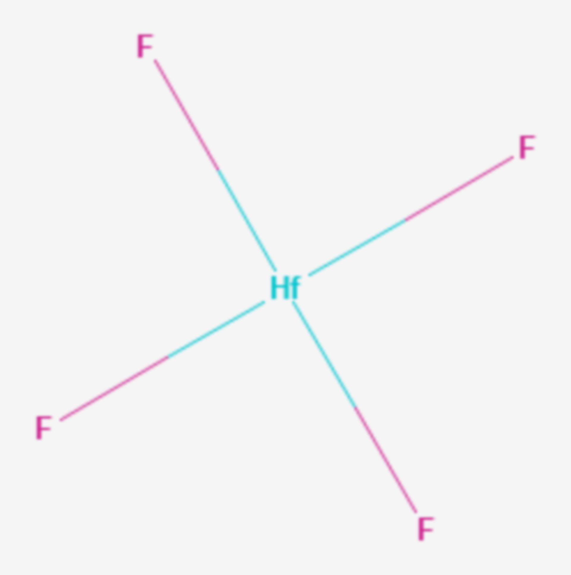 Hafnium(IV)-fluorid (Strukturformel)