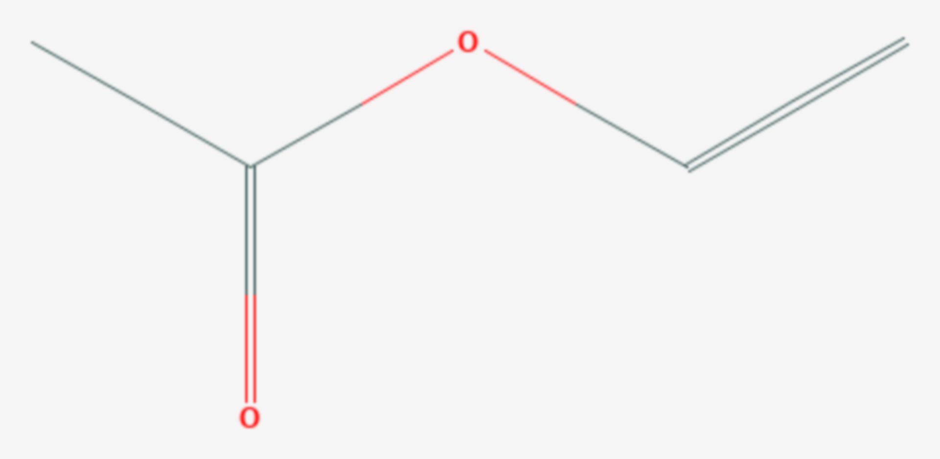 Vinylacetat (Strukturformel)