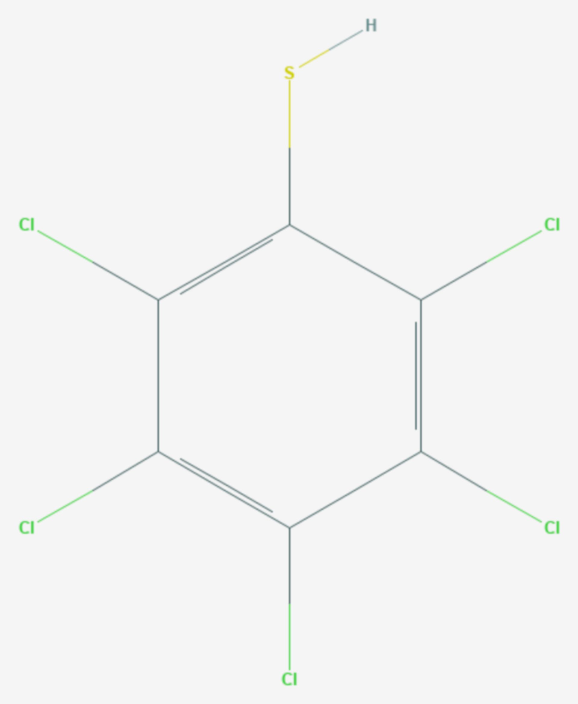 Pentachlorbenzolthiol (Strukturformel)