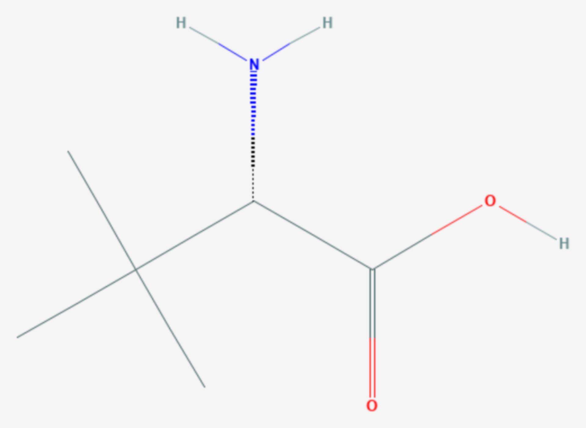 Tert-Leucin (Strukturformel)