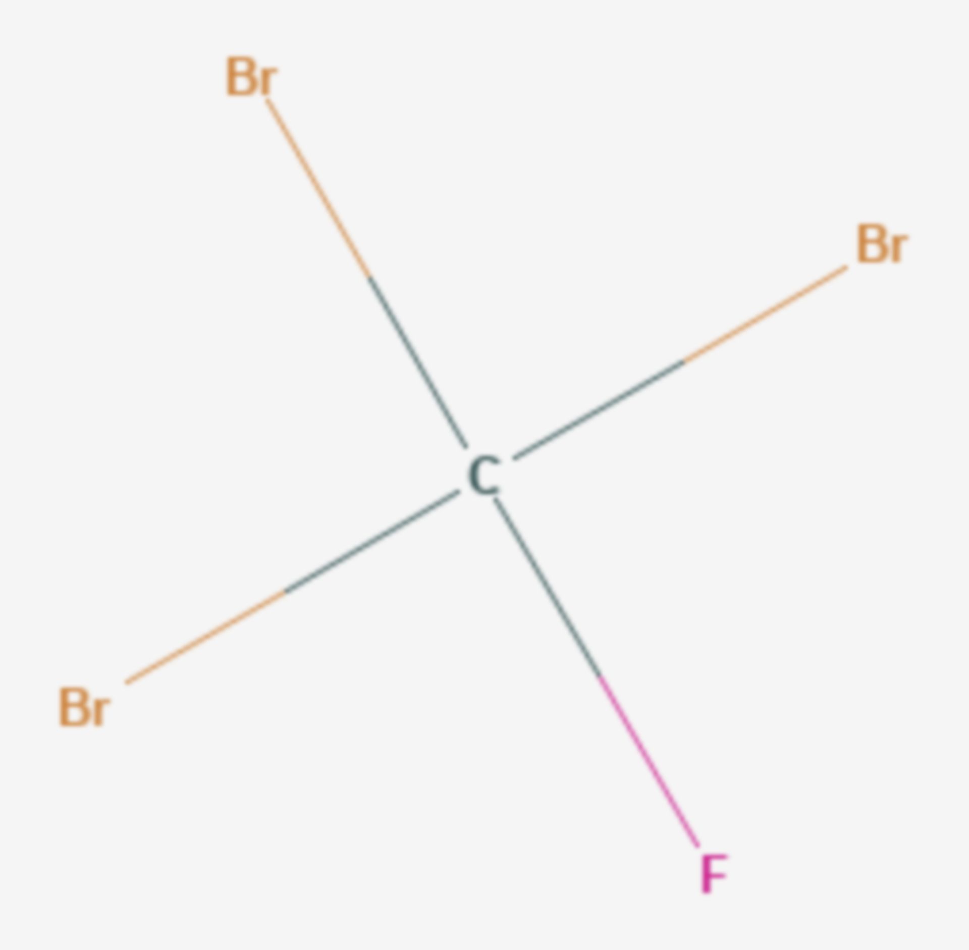 Tribromfluormethan (Strukturformel)