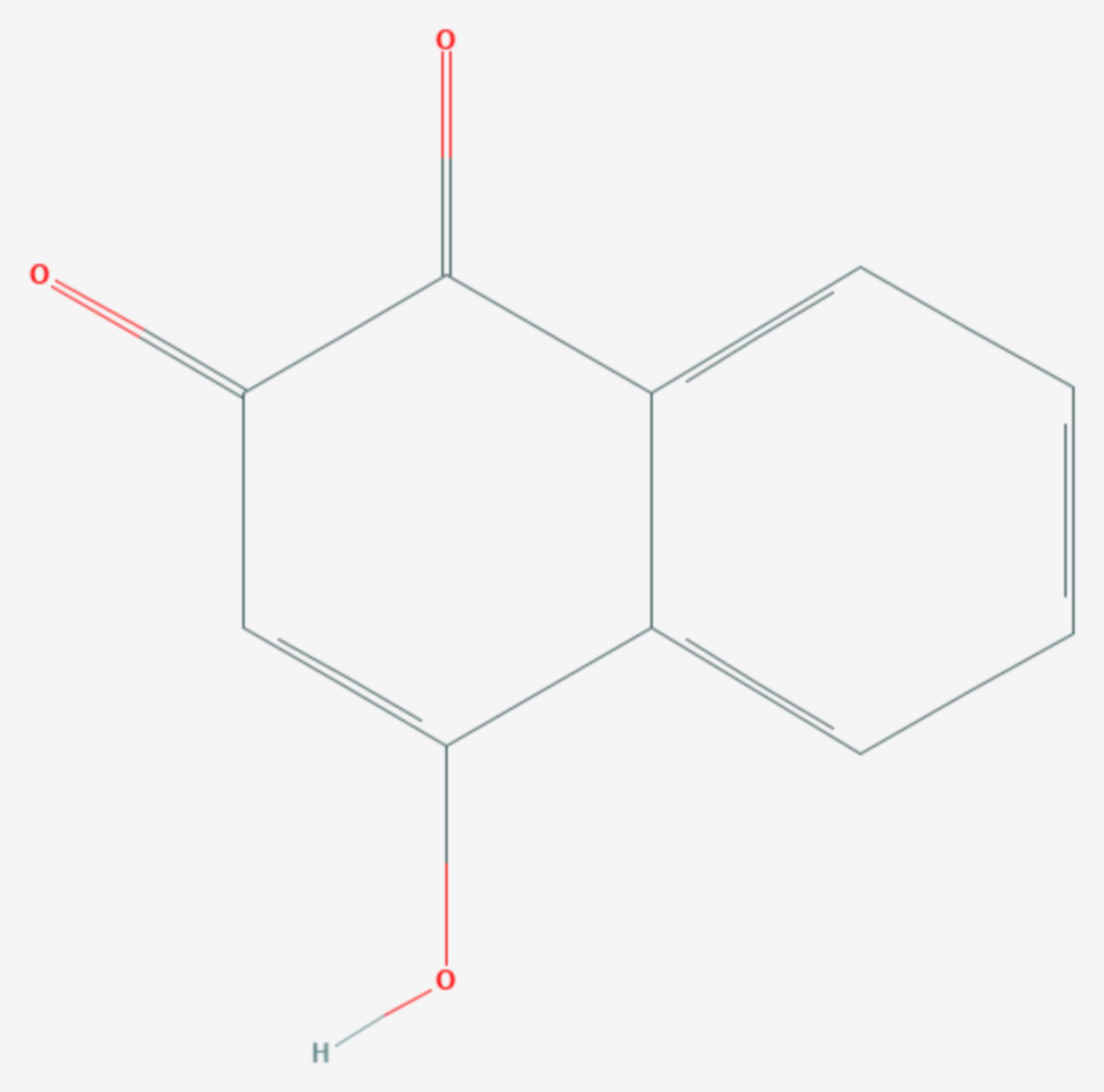 2-Hydroxy-1,4-naphthochinon (Strukturformel)