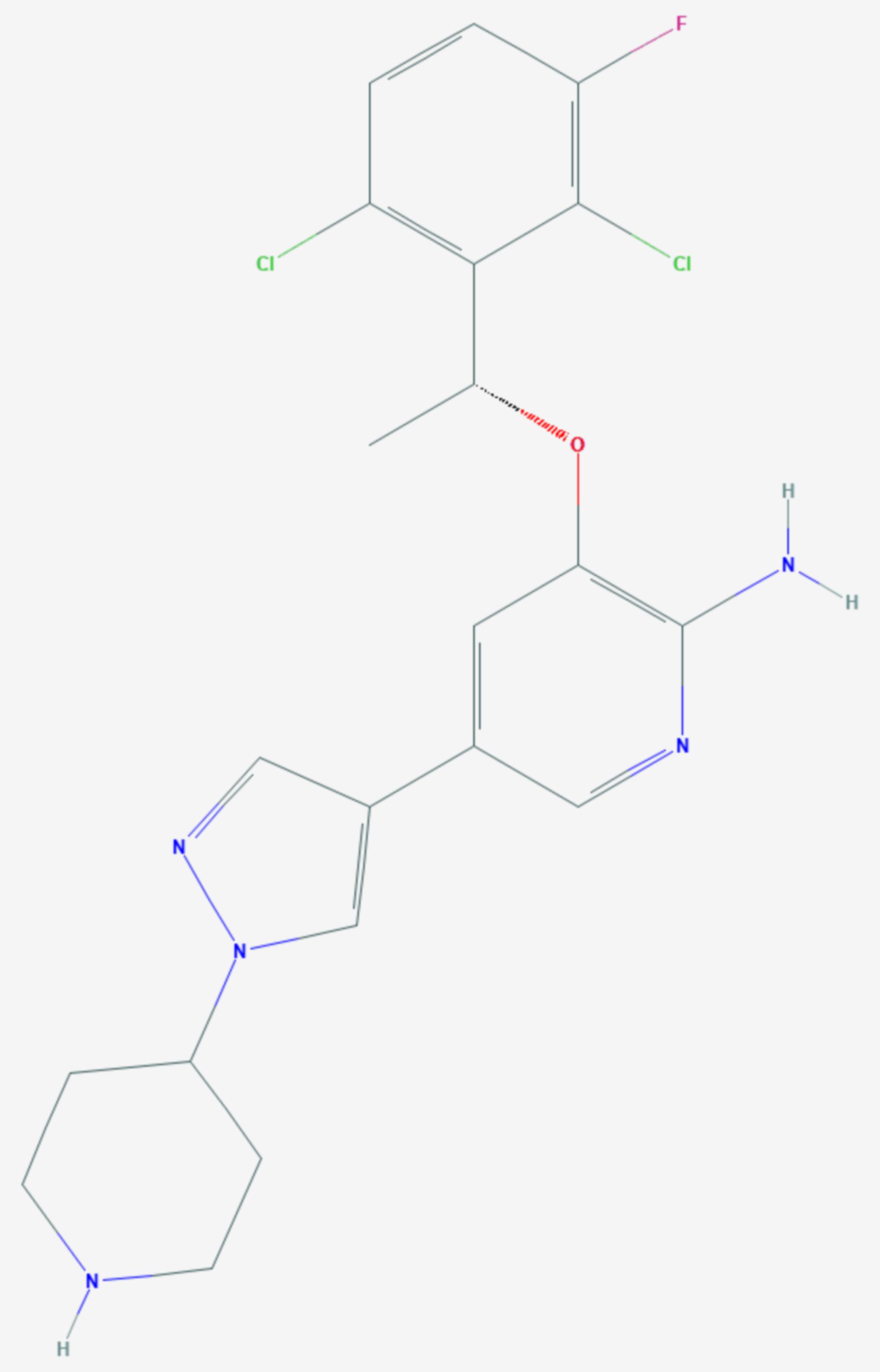 Crizotinib (Strukturformel)